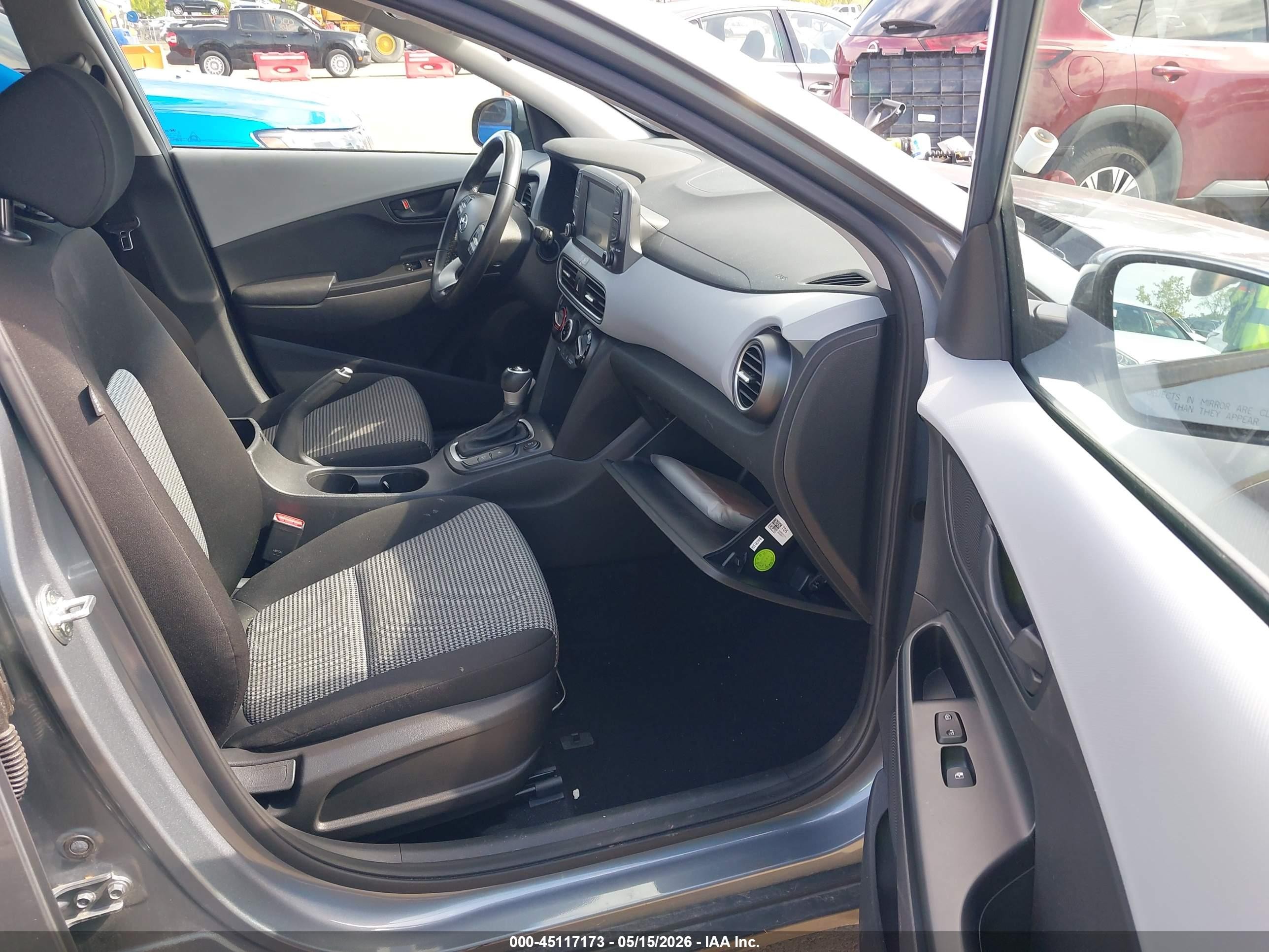 2021 Hyundai Kona Sel Gray vin: KM8K2CAA4MU647913