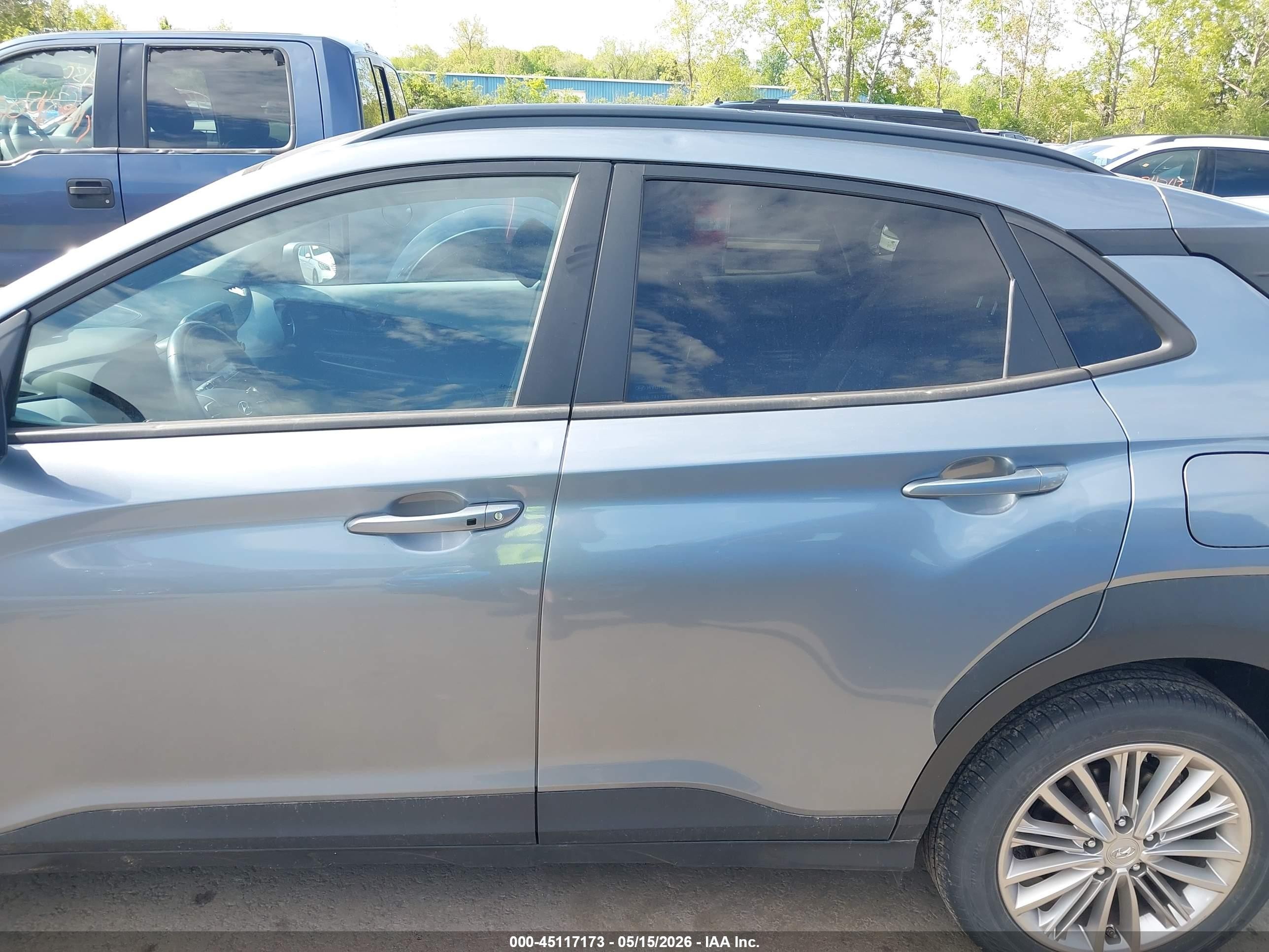 2021 Hyundai Kona Sel Gray vin: KM8K2CAA4MU647913
