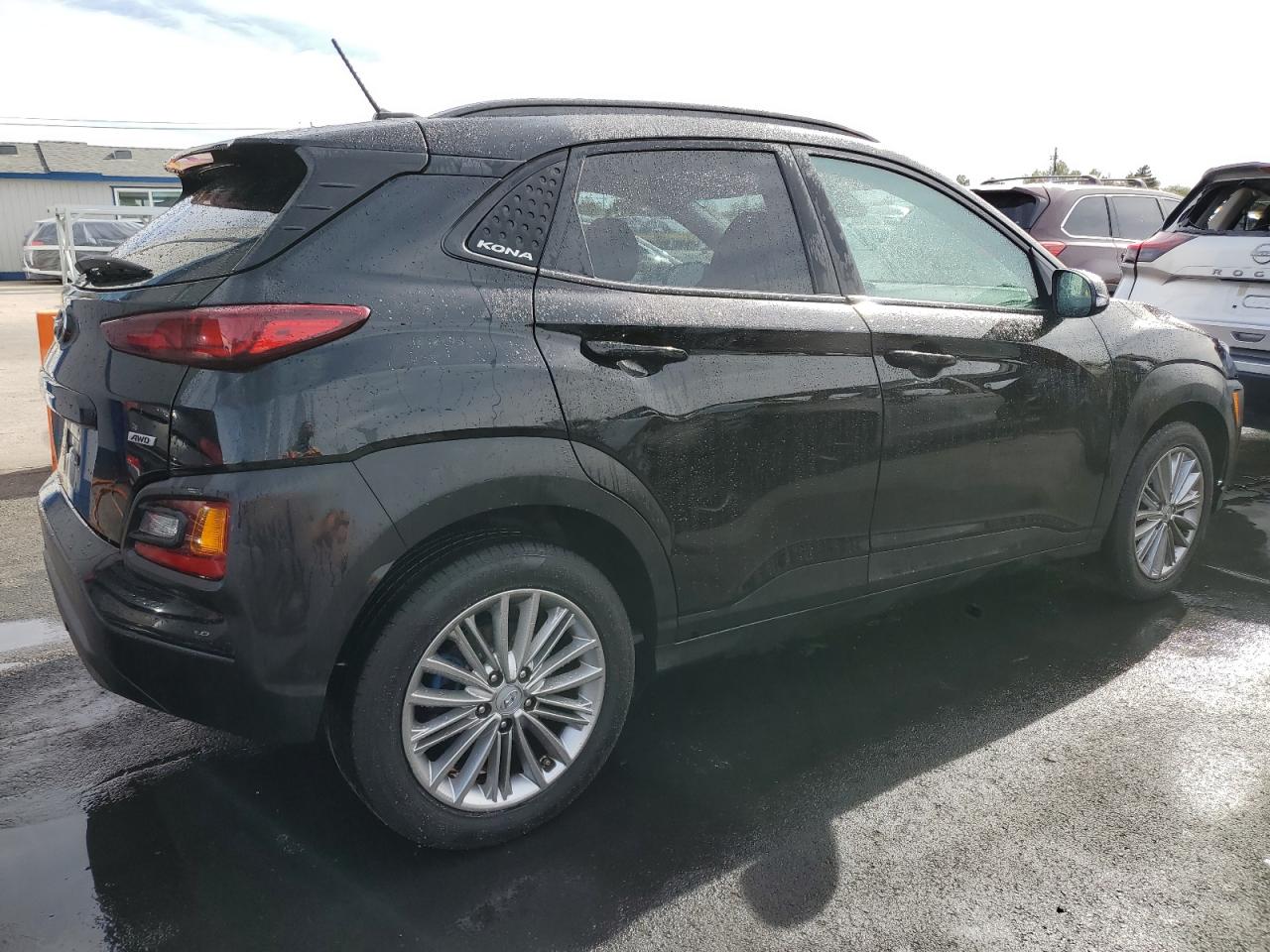 2021 Hyundai Kona Sel Черный vin: KM8K2CAA4MU706295