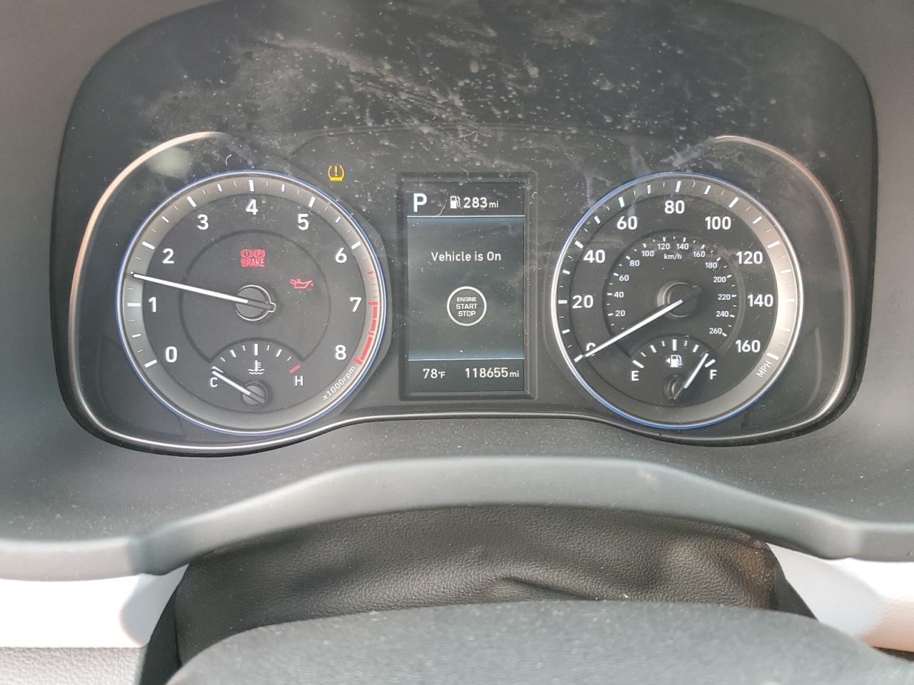 2021 Hyundai Kona Sel Черный vin: KM8K2CAA4MU706295 Damage: Warning Light - Oil, On, Unacceptable