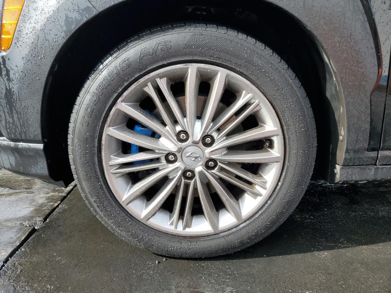 2021 Hyundai Kona Sel Черный vin: KM8K2CAA4MU706295 Damage: Left Front Wheel, Curb Rash, 6 To 7 Inches