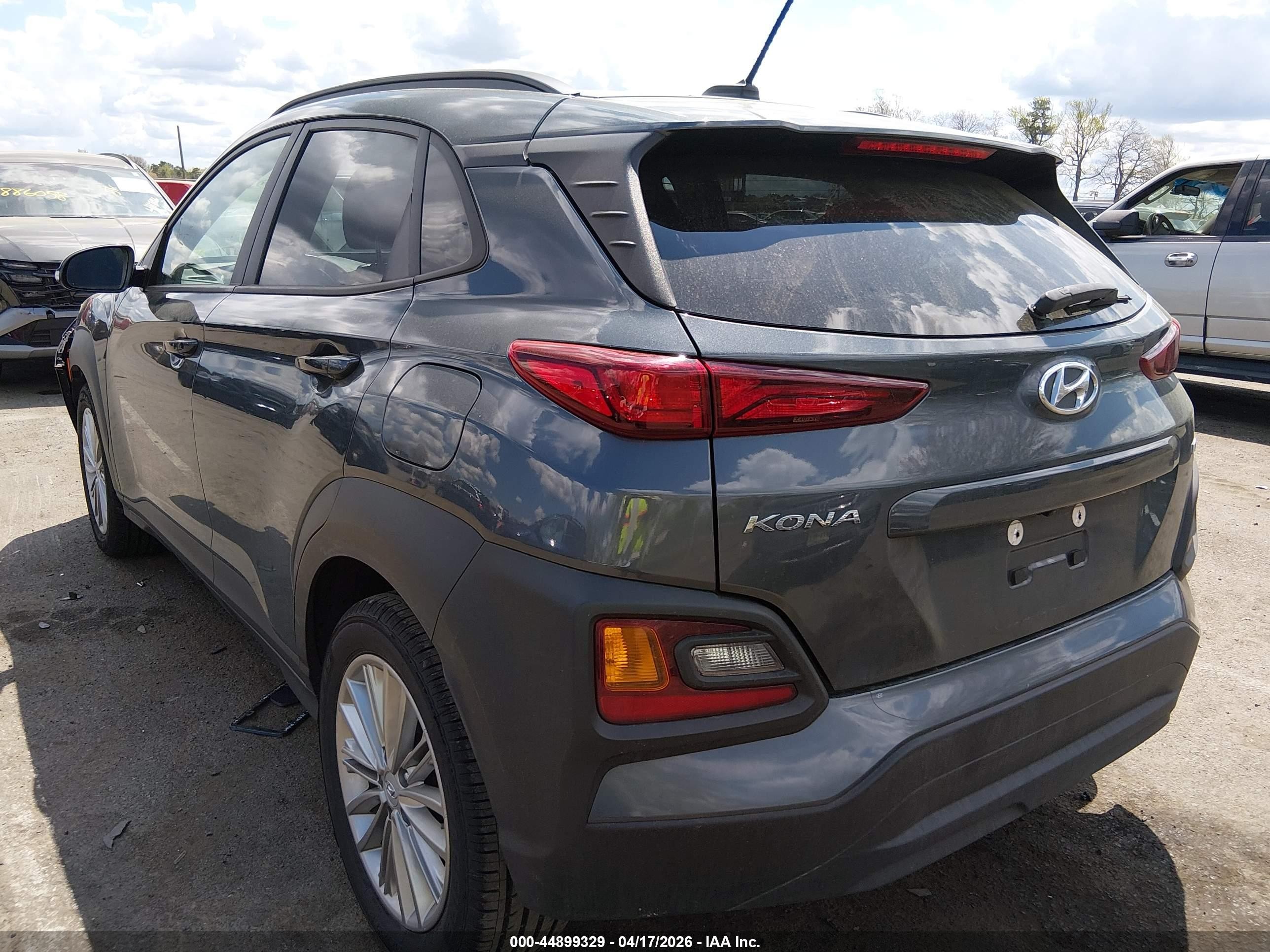 2021 Hyundai Kona Sel Серый vin: KM8K2CAA7MU725598