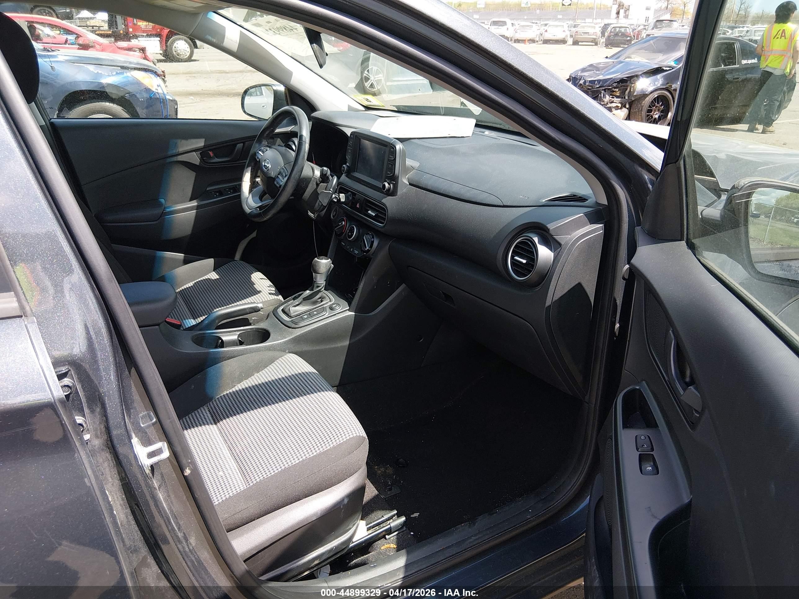 2021 Hyundai Kona Sel Серый vin: KM8K2CAA7MU725598