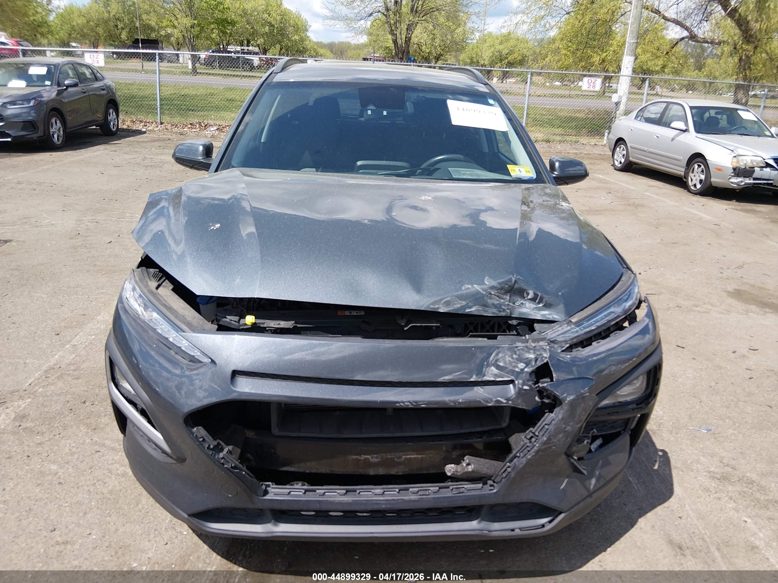 2021 Hyundai Kona Sel Серый vin: KM8K2CAA7MU725598