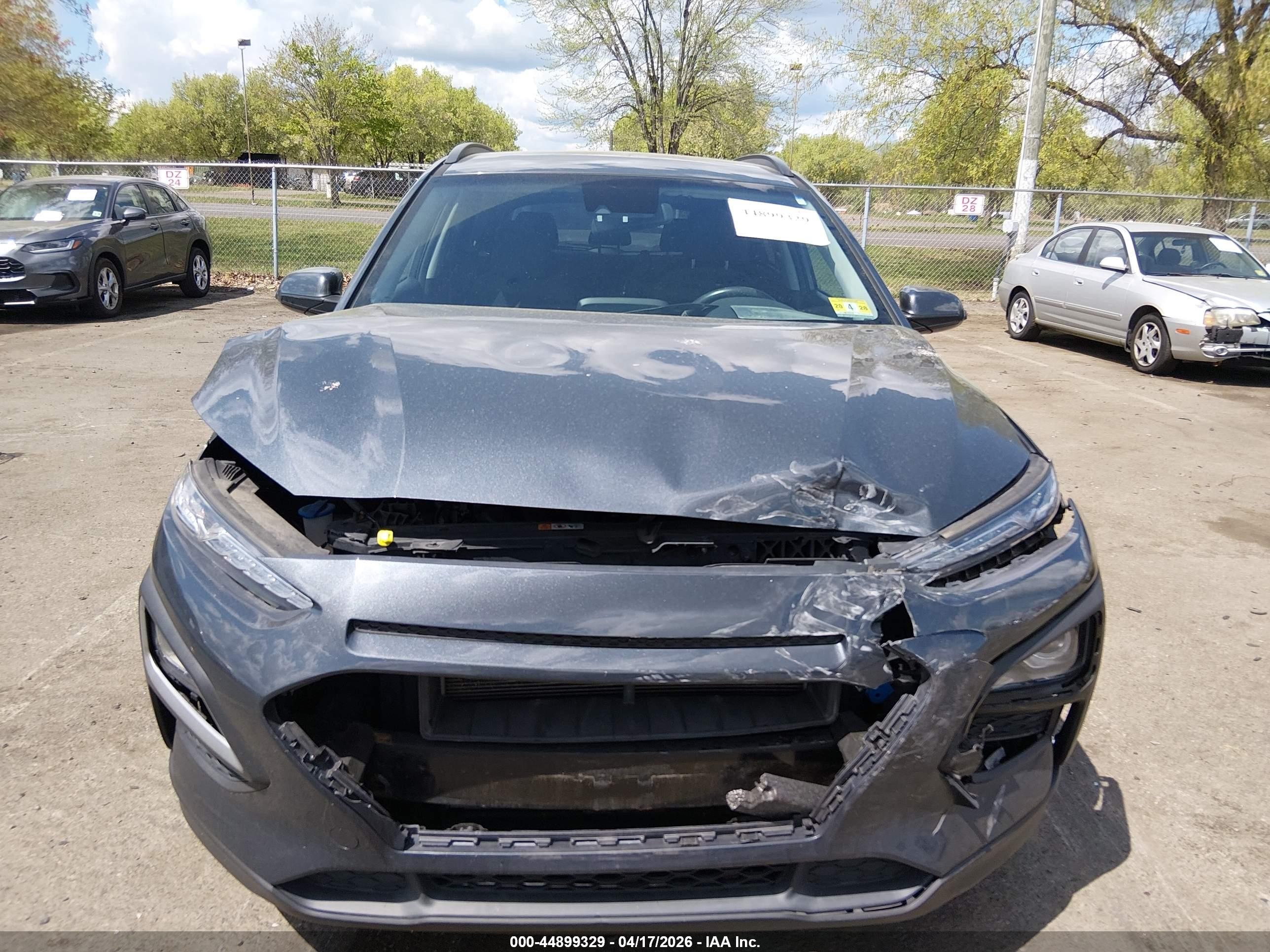 2021 Hyundai Kona Sel Серый vin: KM8K2CAA7MU725598