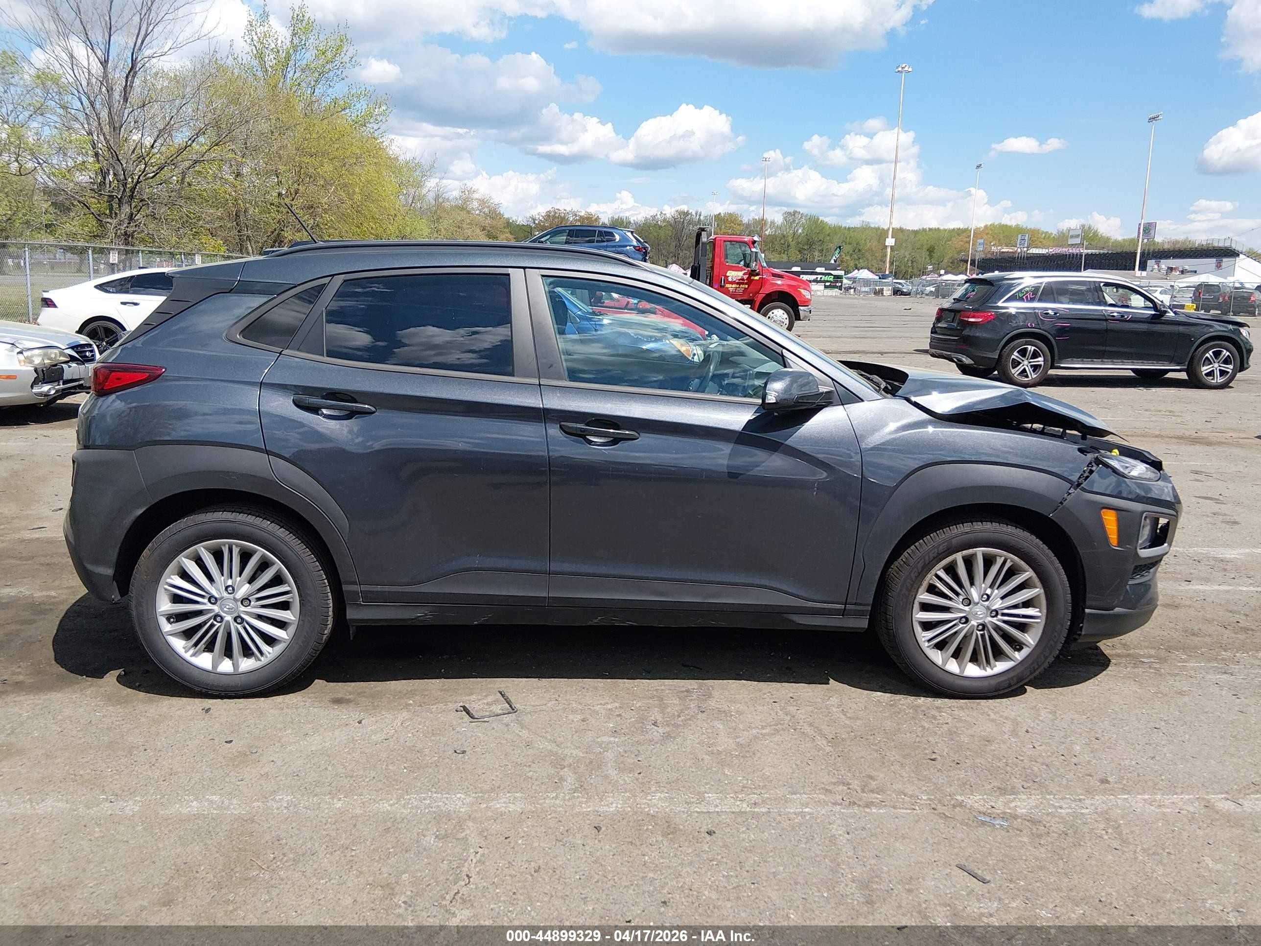 2021 Hyundai Kona Sel Серый vin: KM8K2CAA7MU725598