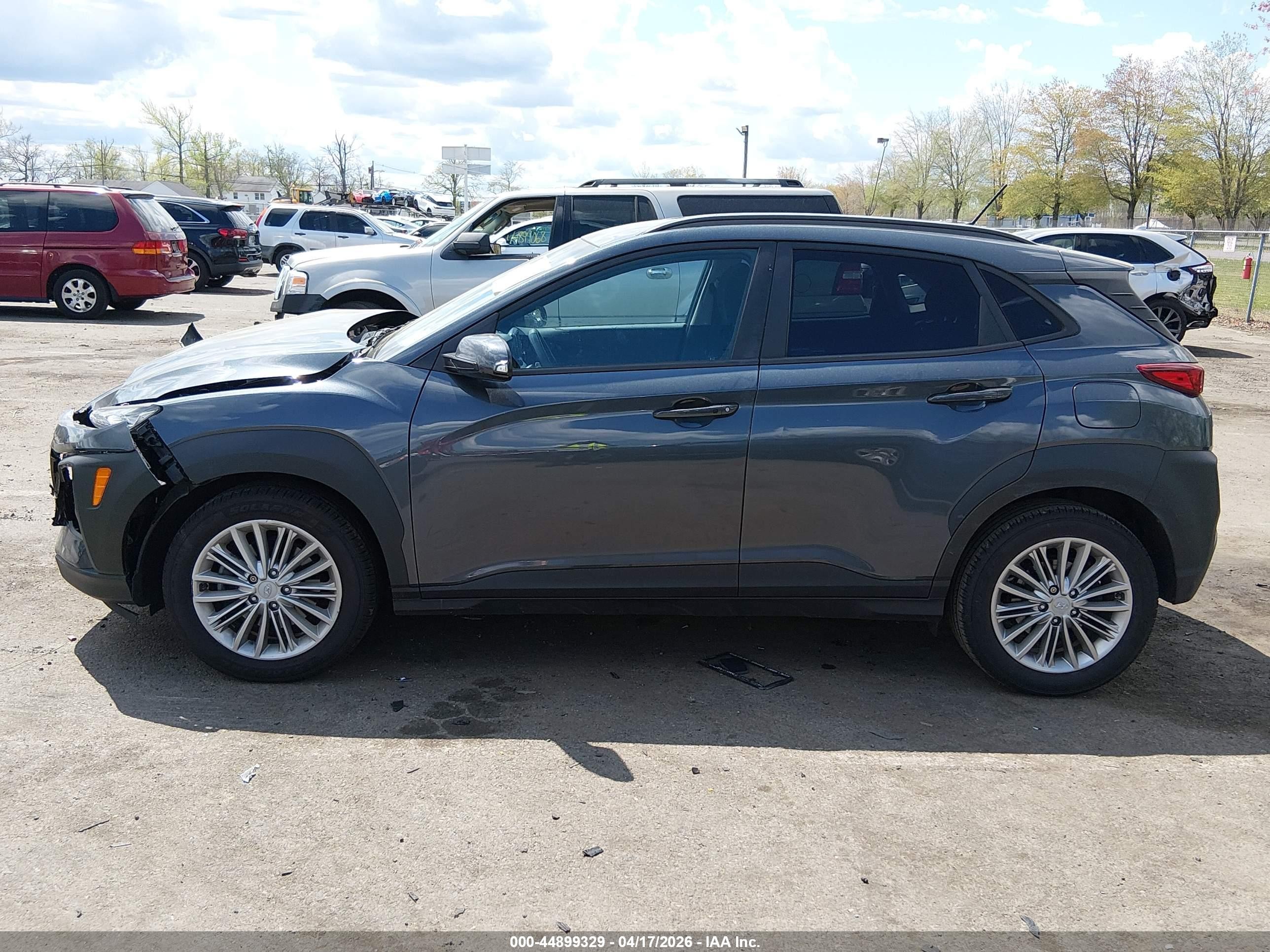 2021 Hyundai Kona Sel Серый vin: KM8K2CAA7MU725598