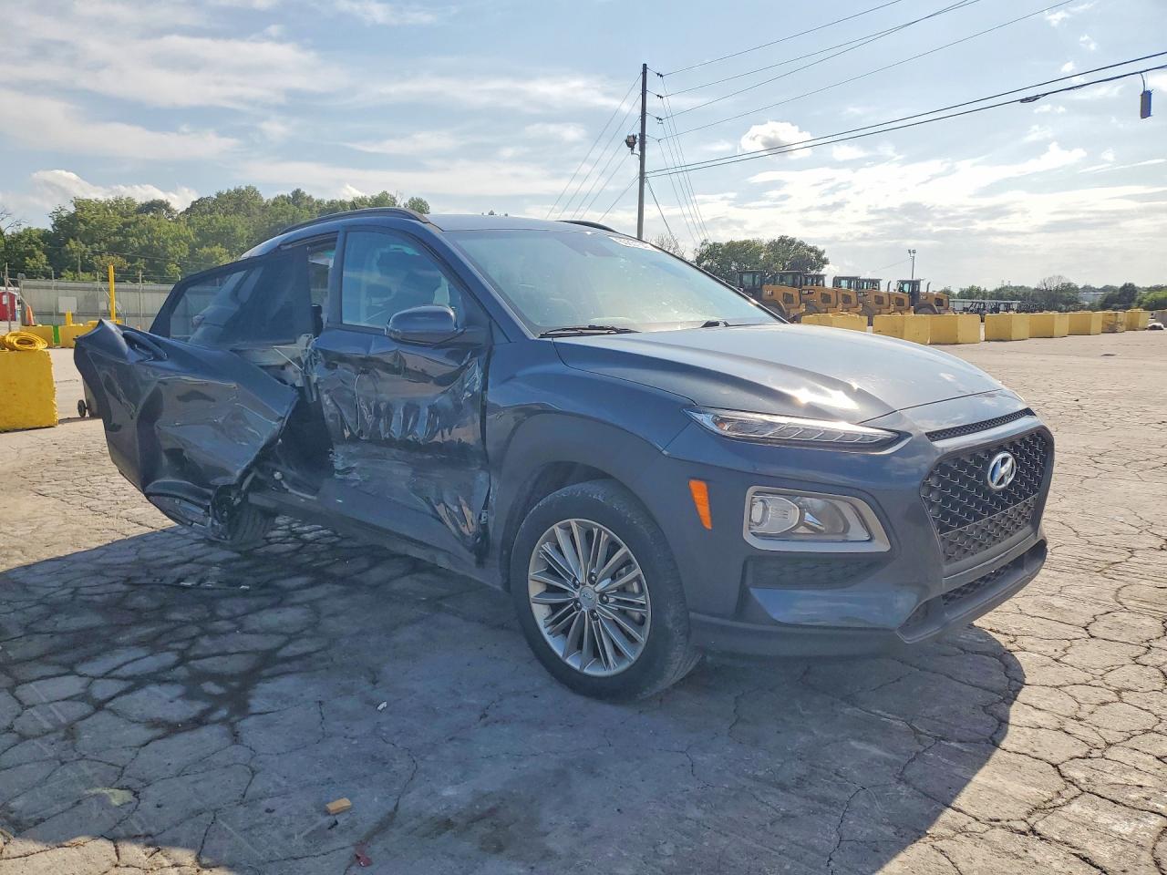 2021 Hyundai Kona Sel Серый vin: KM8K2CAA9MU734464
