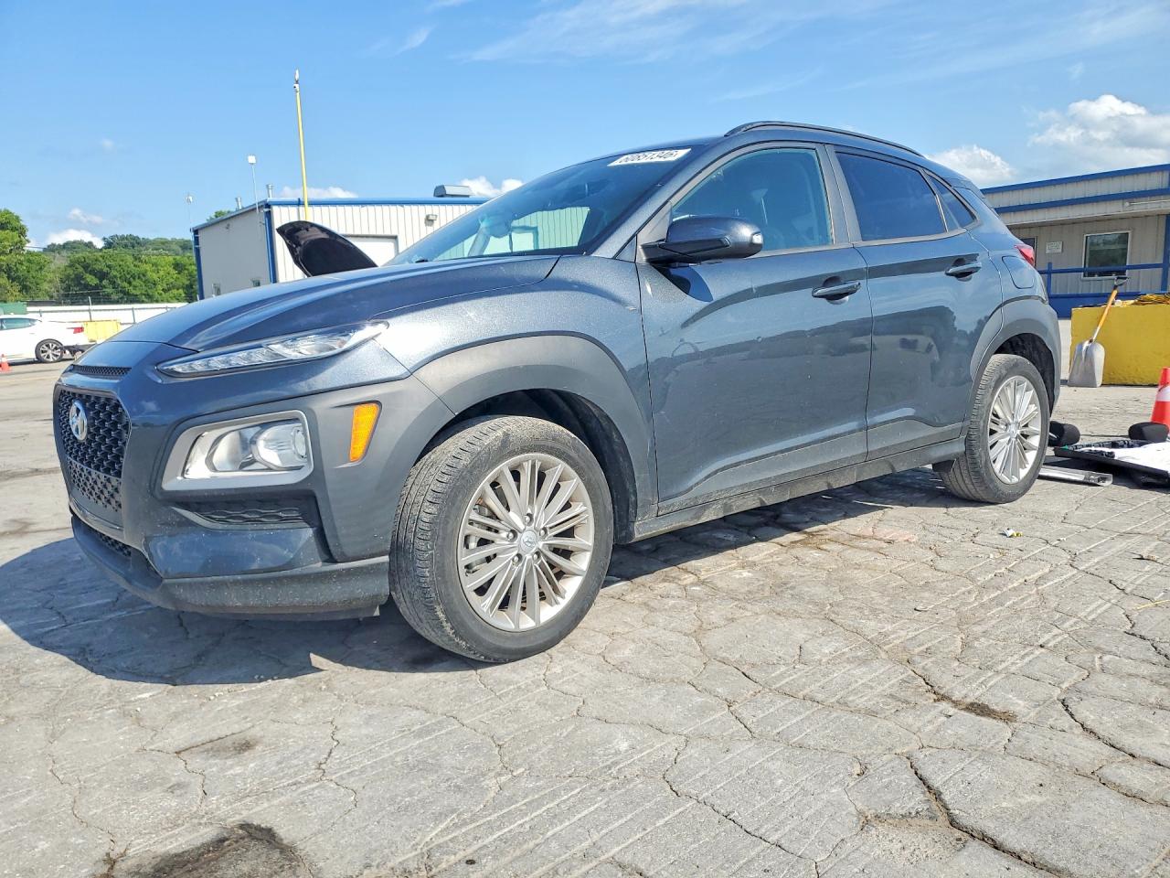 2021 Hyundai Kona Sel Gray vin: KM8K2CAA9MU734464
