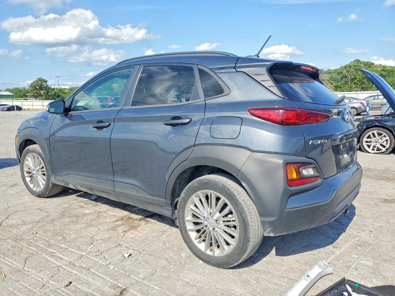 2021 Hyundai Kona Sel Серый vin: KM8K2CAA9MU734464