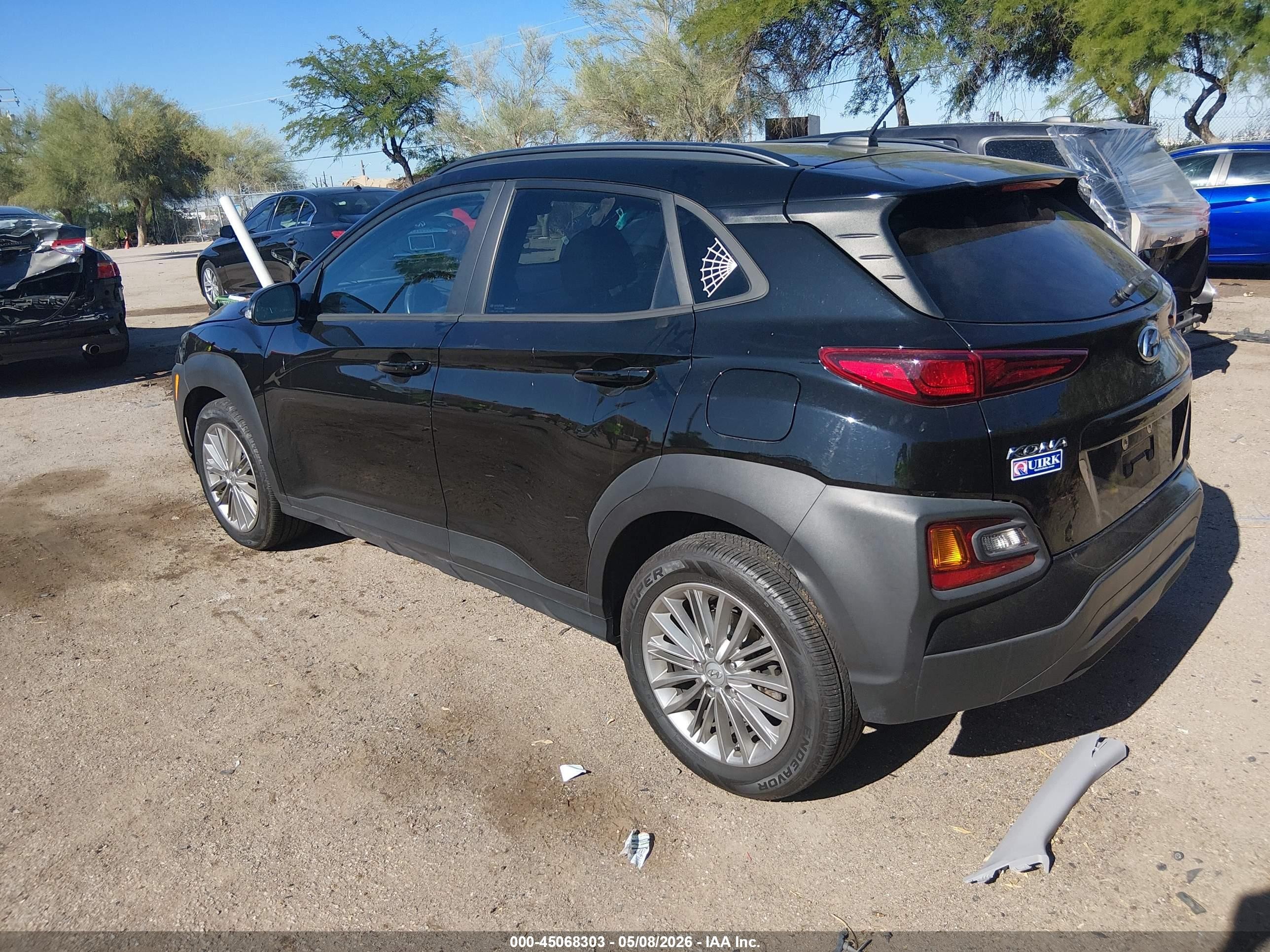 2021 Hyundai Kona Sel Black vin: KM8K2CAAXMU730617