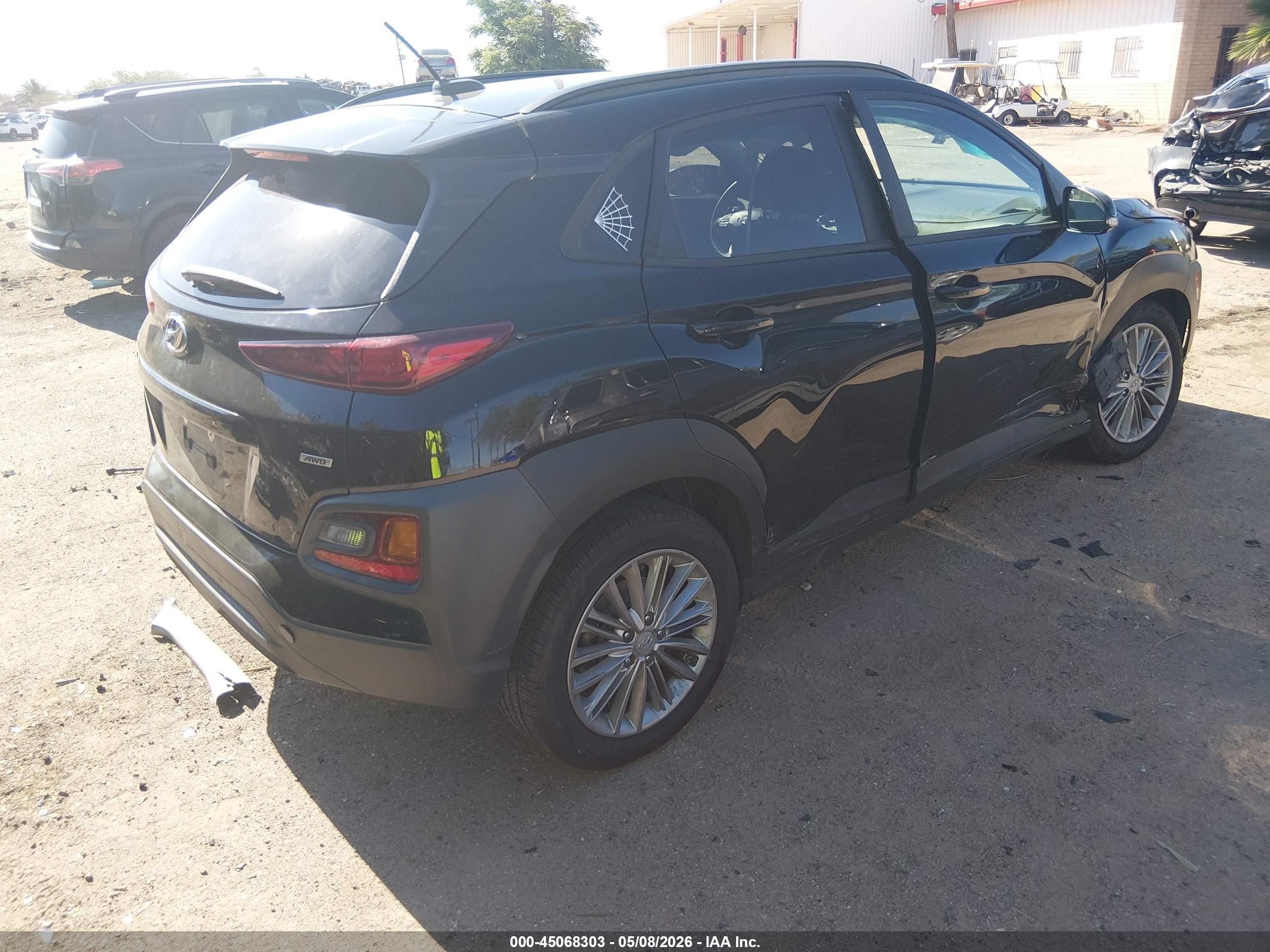 2021 Hyundai Kona Sel Black vin: KM8K2CAAXMU730617