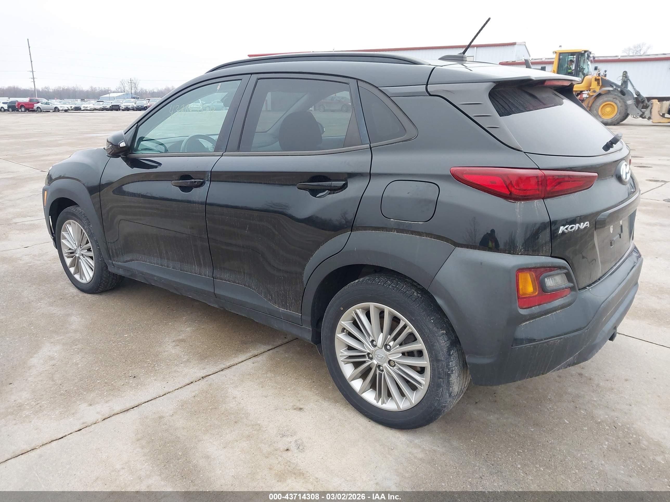 2021 Hyundai Kona Sel Black vin: KM8K2CAAXMU733890
