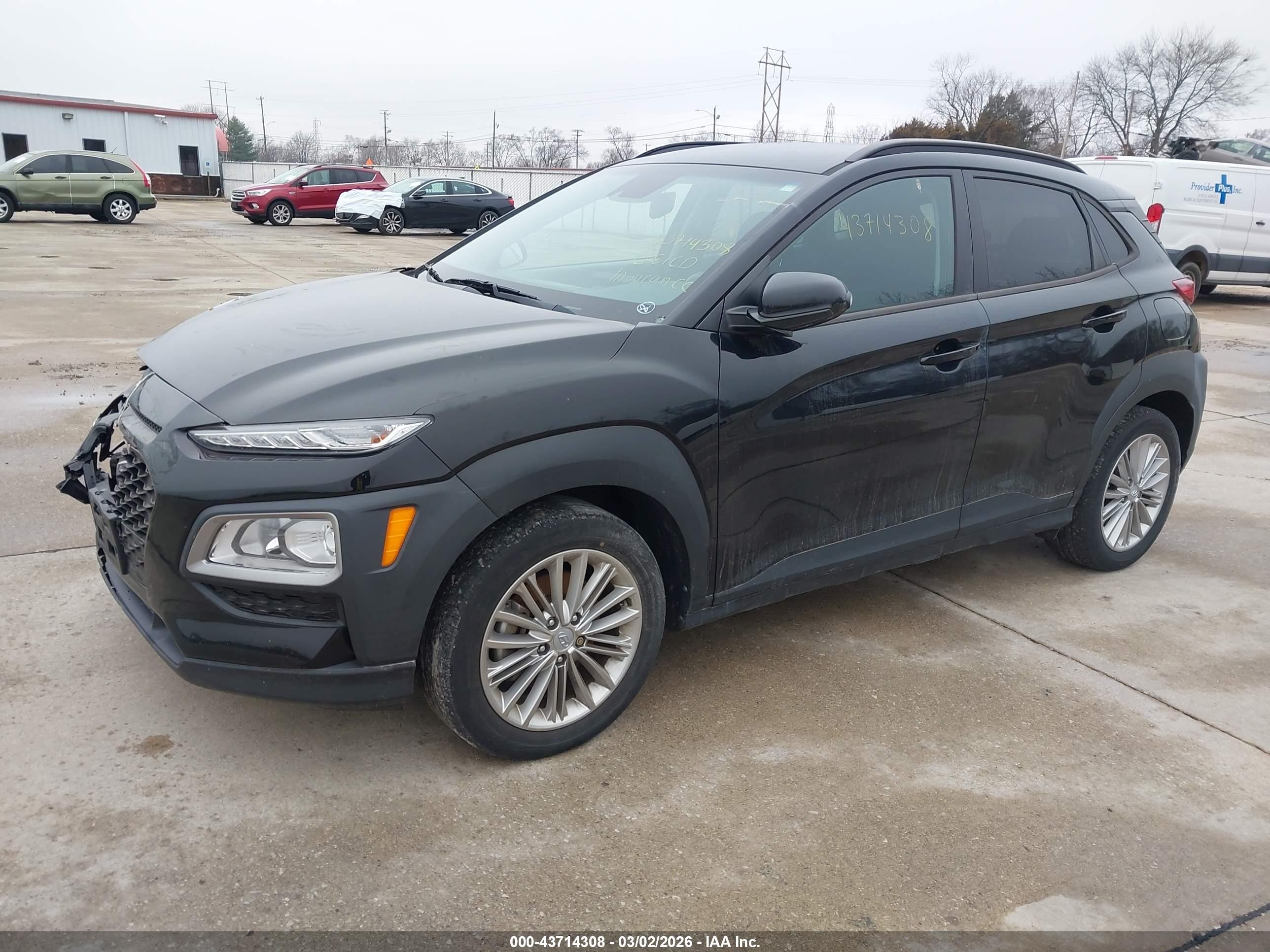 2021 Hyundai Kona Sel Black vin: KM8K2CAAXMU733890
