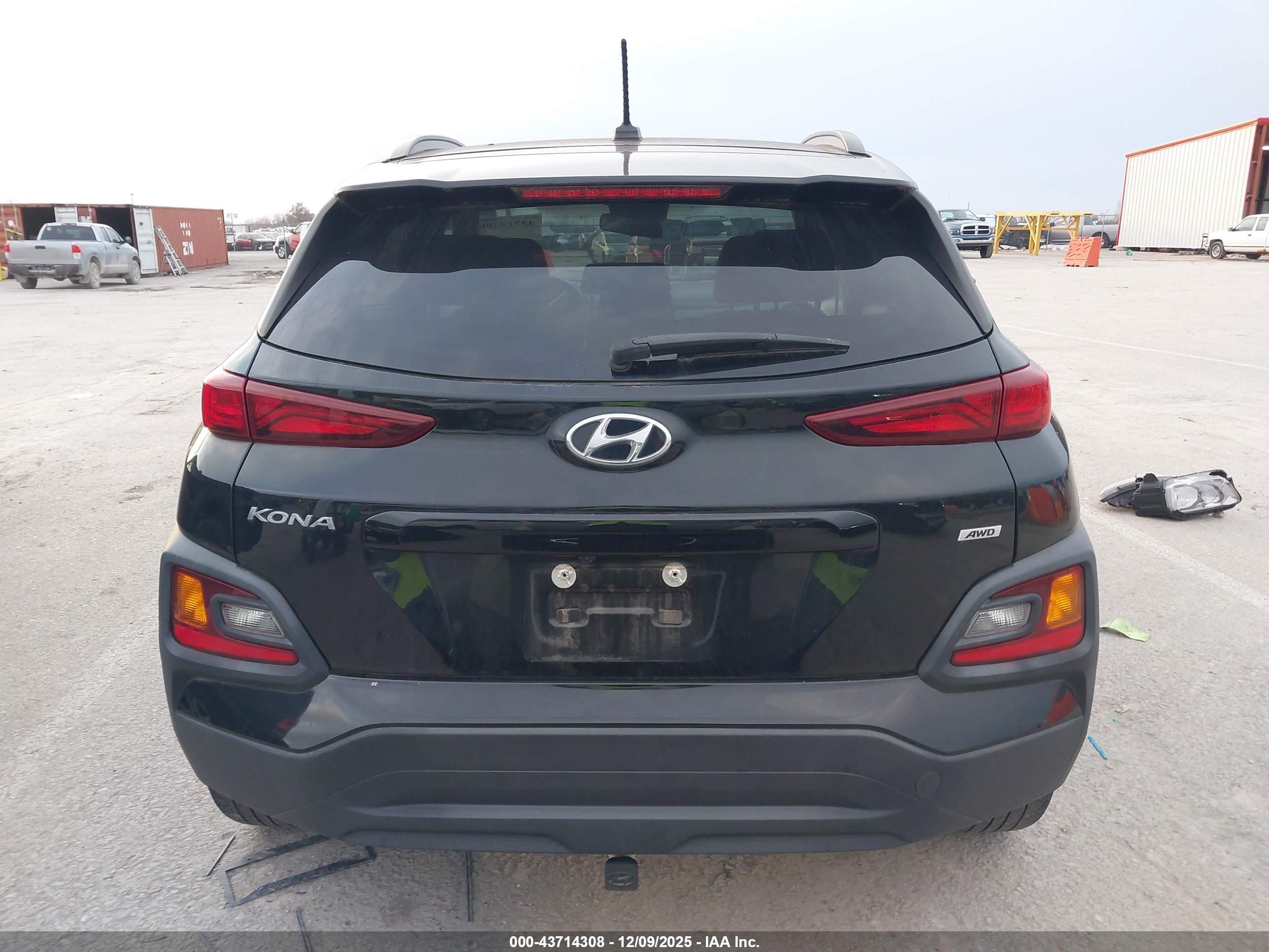 2021 Hyundai Kona Sel Black vin: KM8K2CAAXMU733890