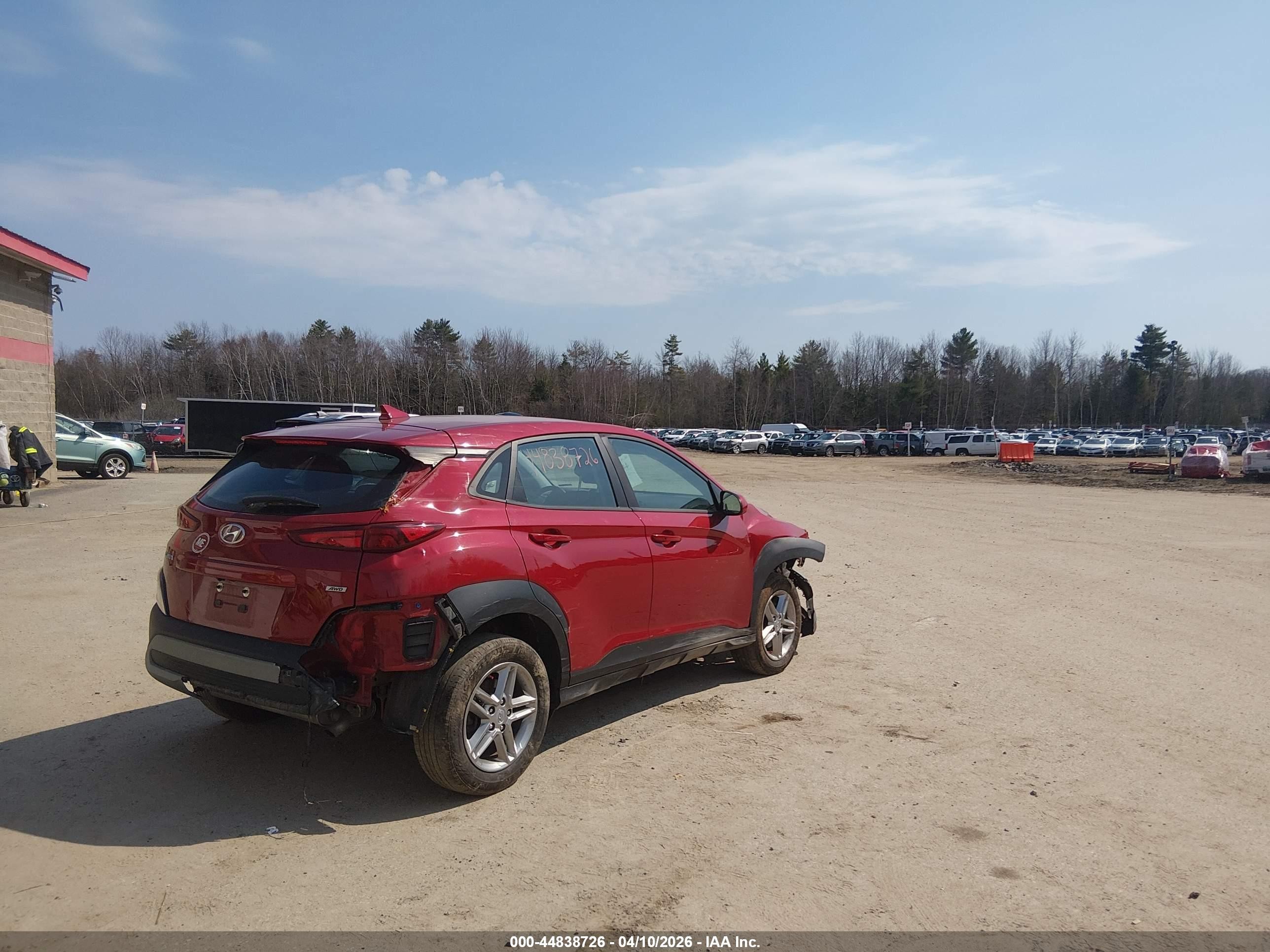 2022 Hyundai Kona Se Red vin: KM8K2CAB5NU865935