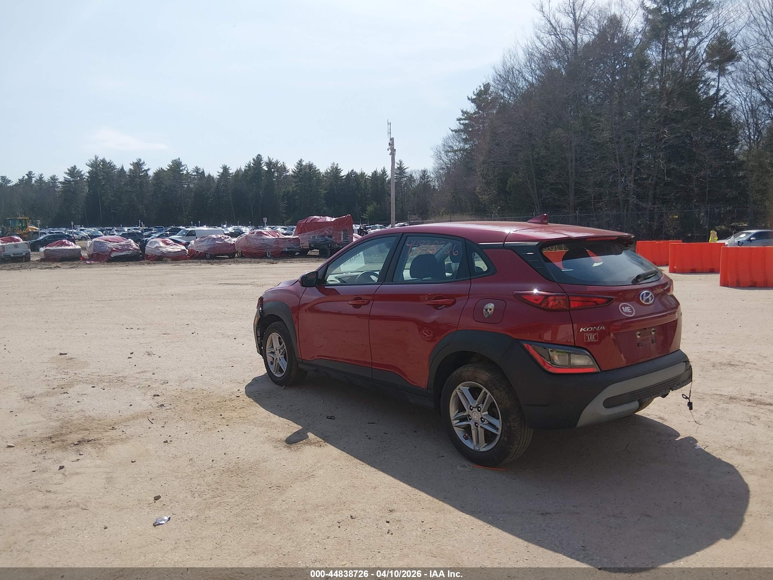 2022 Hyundai Kona Se Red vin: KM8K2CAB5NU865935