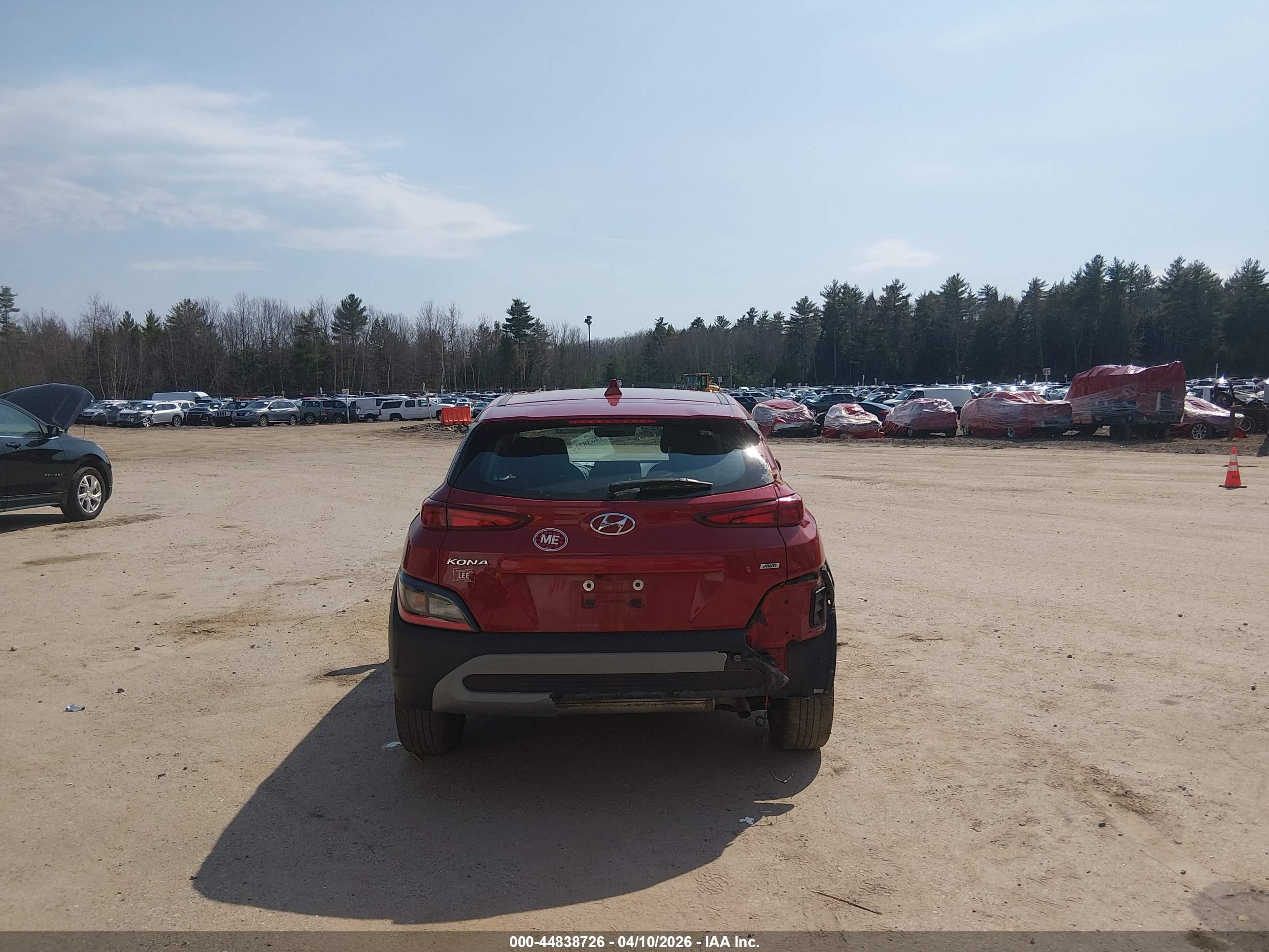 2022 Hyundai Kona Se Red vin: KM8K2CAB5NU865935