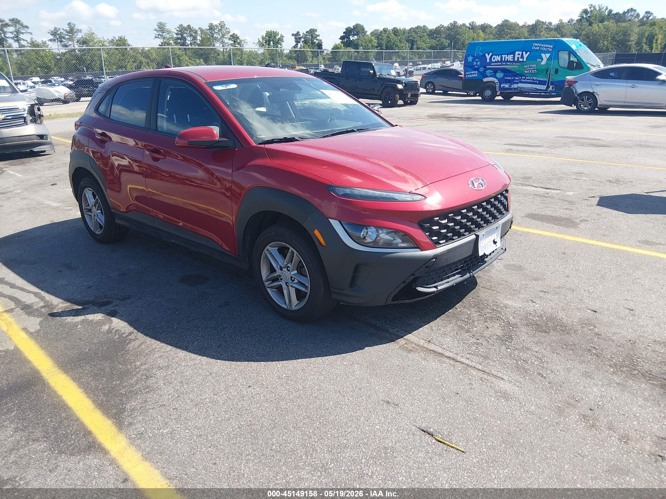 2022 Hyundai Kona Se Red vin: KM8K2CAB7NU838297