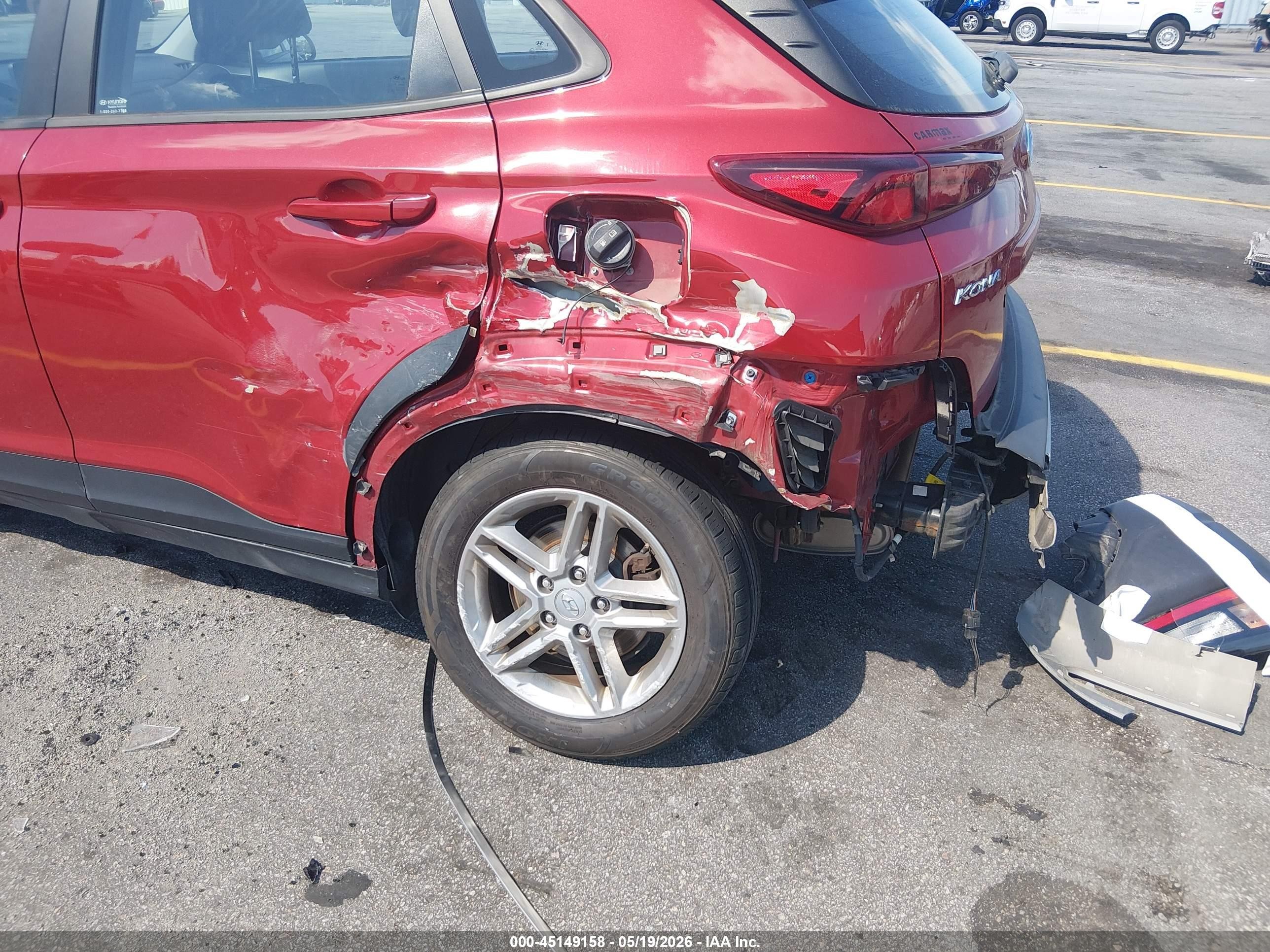 2022 Hyundai Kona Se Red vin: KM8K2CAB7NU838297