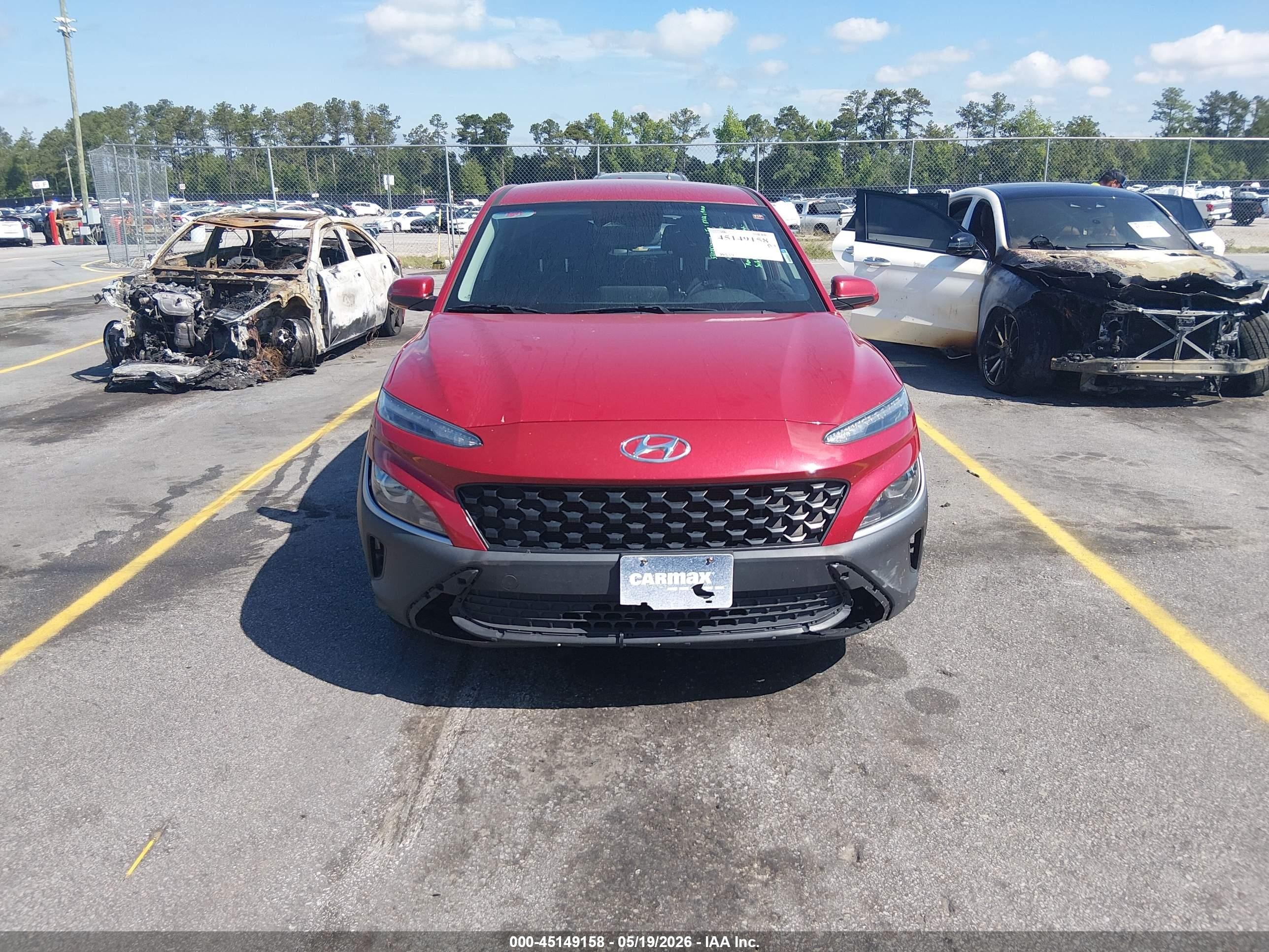 2022 Hyundai Kona Se Red vin: KM8K2CAB7NU838297