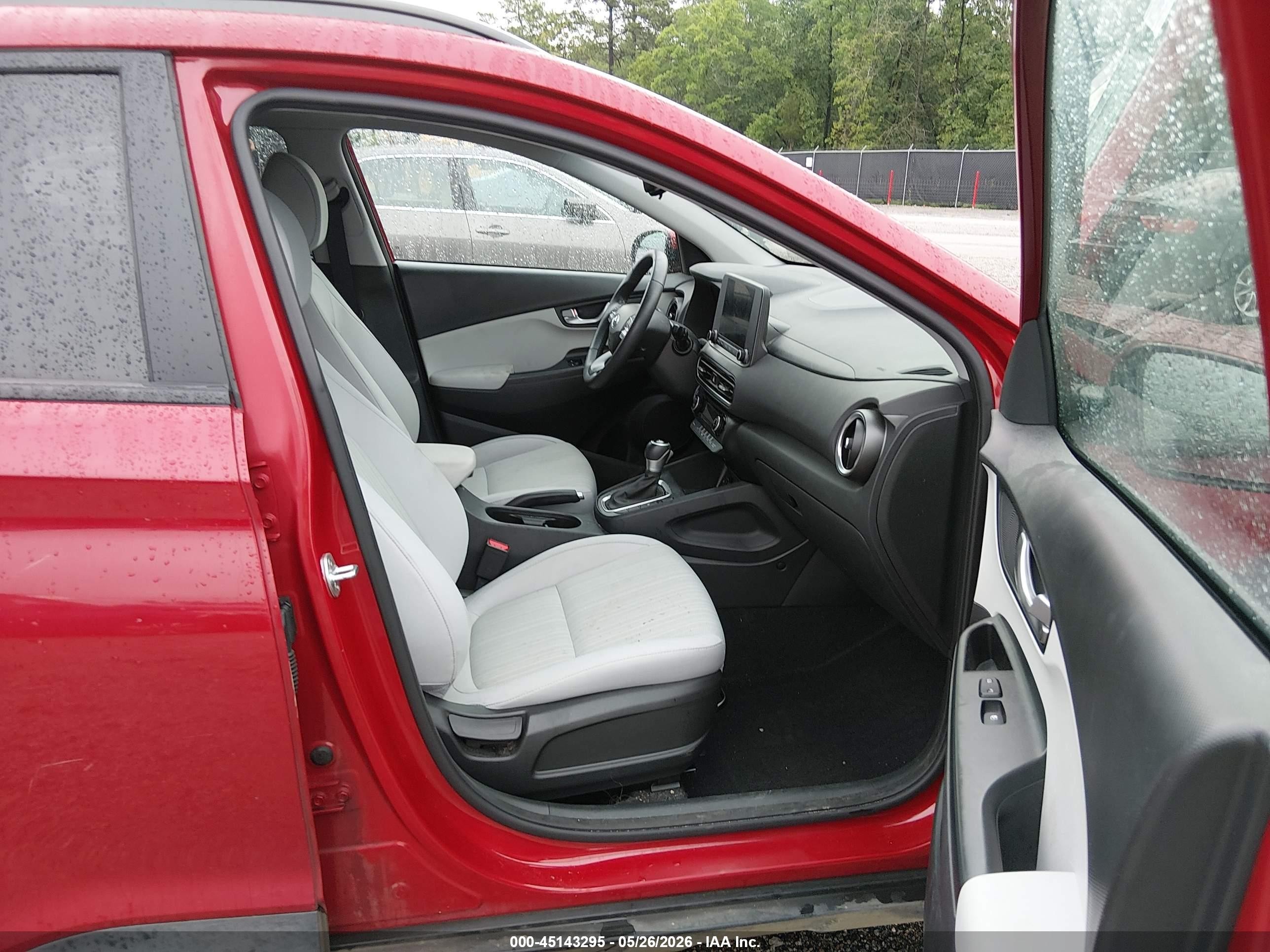 2022 Hyundai Kona Sel Red vin: KM8K32AB2NU863356