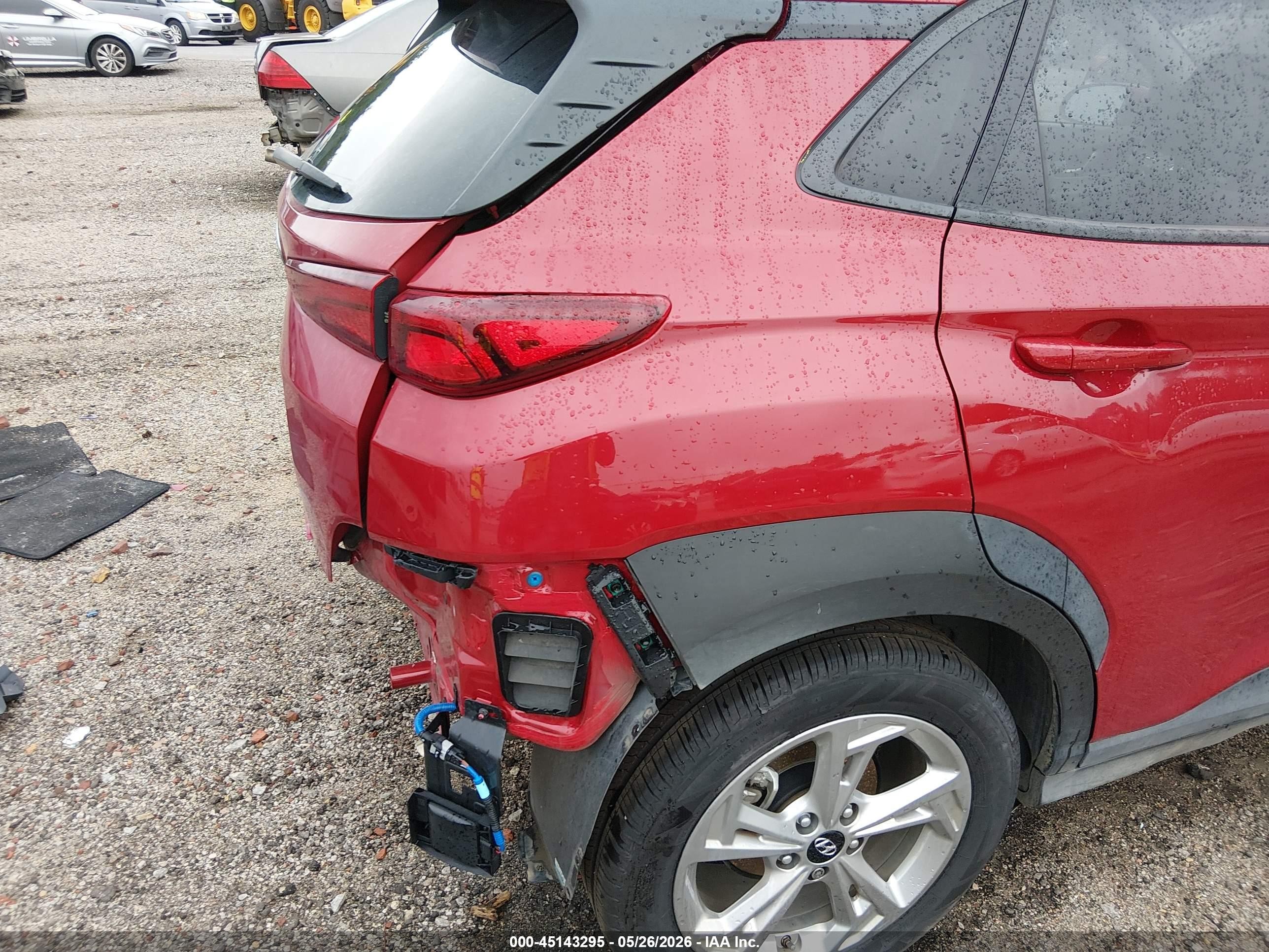 2022 Hyundai Kona Sel Red vin: KM8K32AB2NU863356