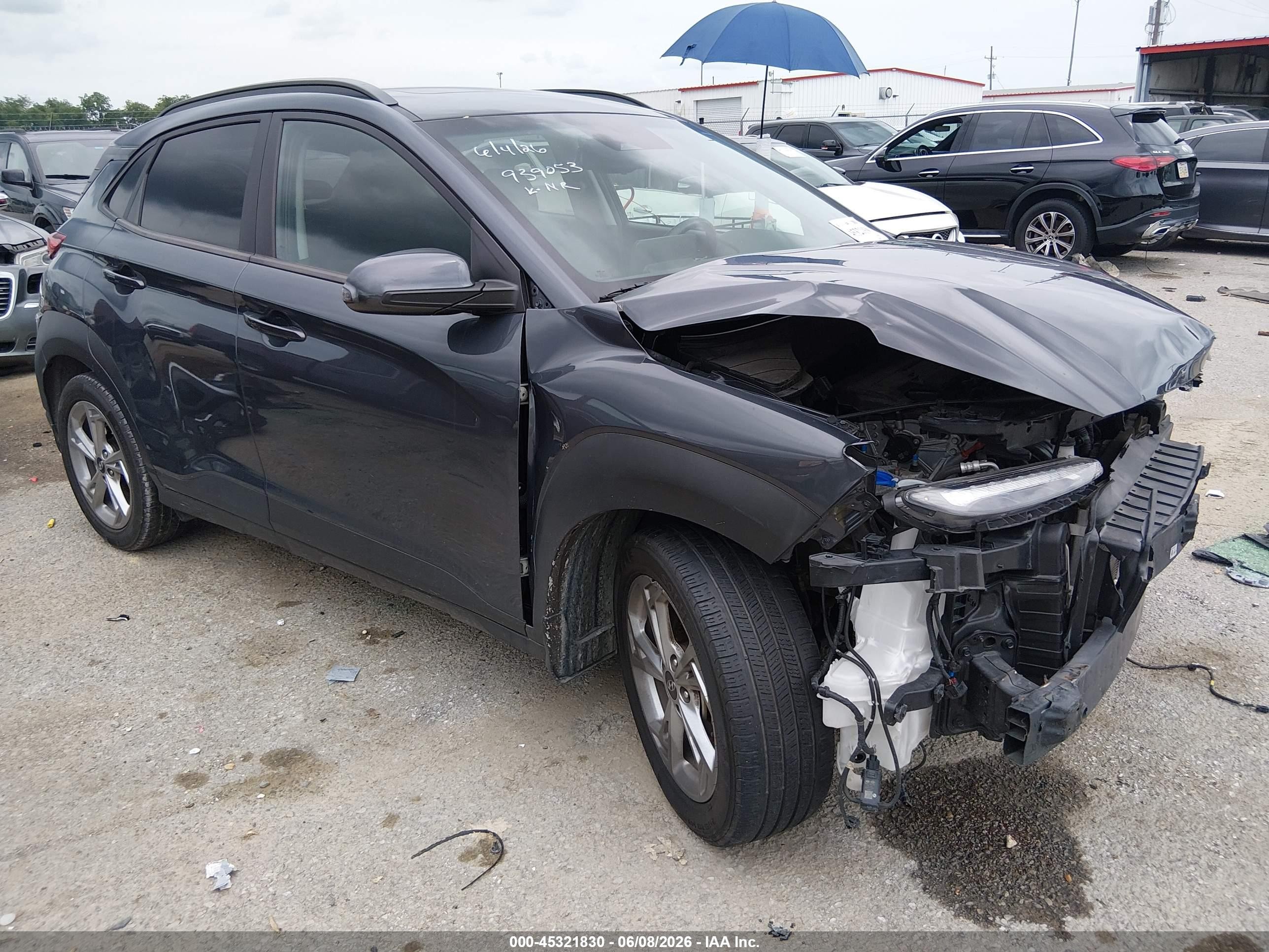 2023 Hyundai Kona Sel Gray vin: KM8K32ABXPU939053