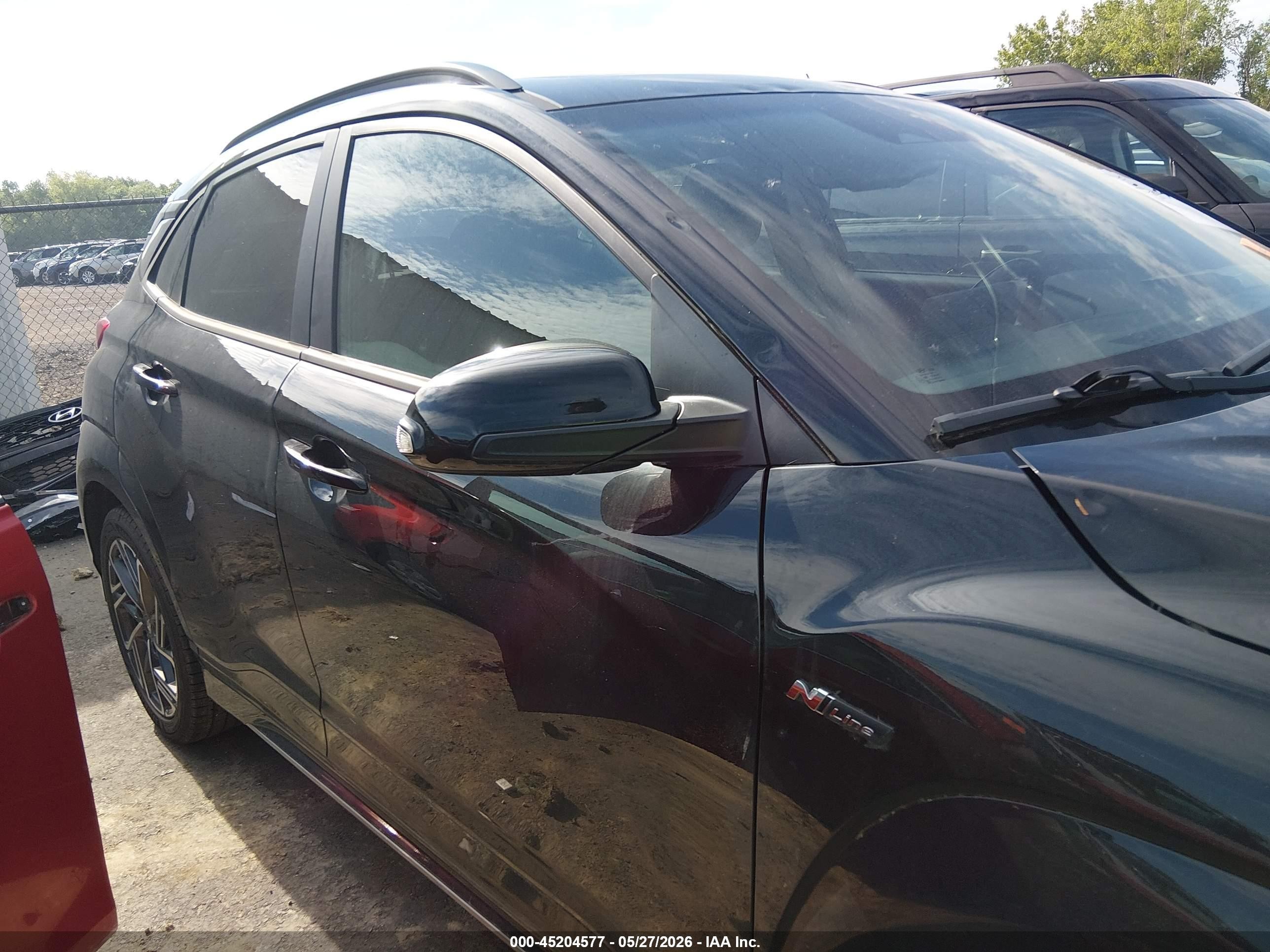2022 Hyundai Kona N Line Черный vin: KM8K33A31NU841203