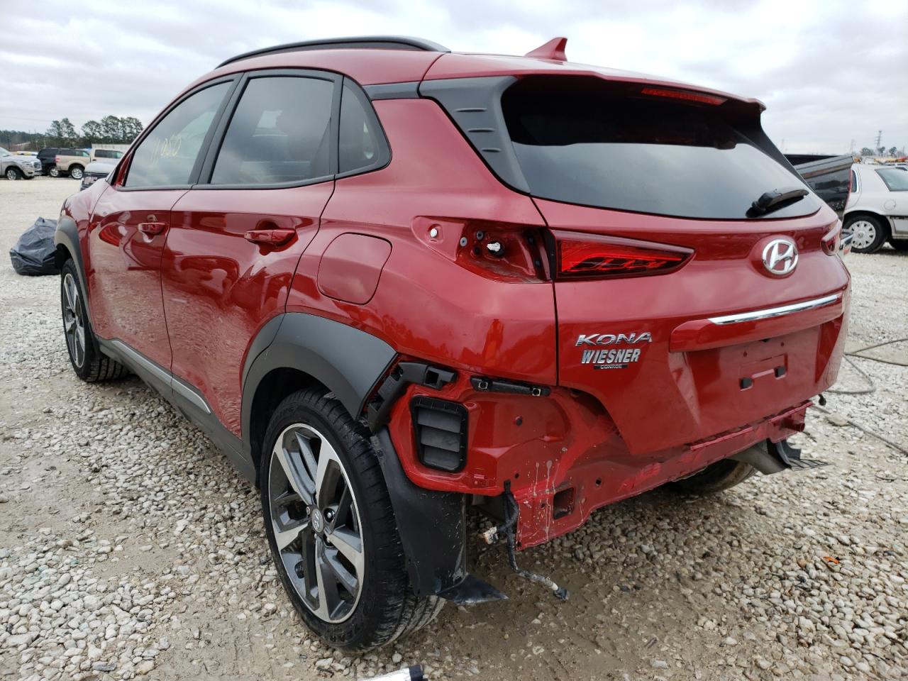 2021 Hyundai Kona Limited Burgundy vin: KM8K33A51MU687768