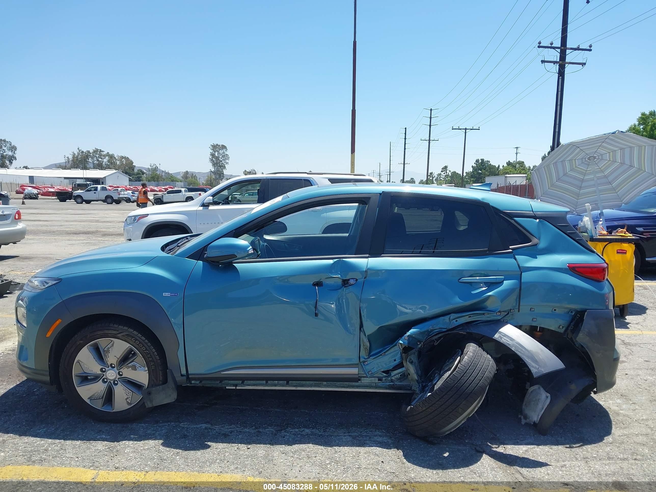 2019 Hyundai Kona Ev Limited Green vin: KM8K33AG9KU054286