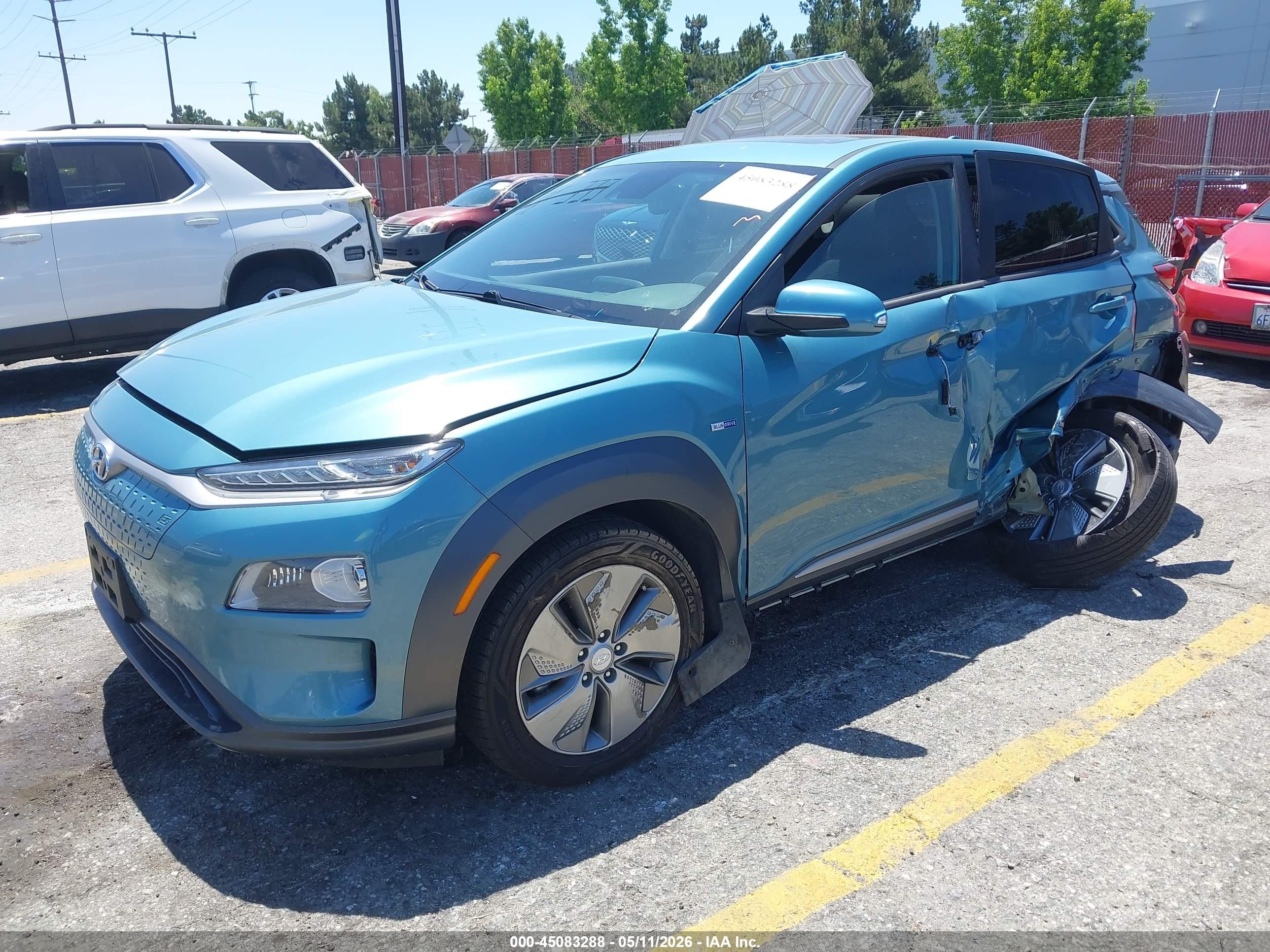 2019 Hyundai Kona Ev Limited Green vin: KM8K33AG9KU054286