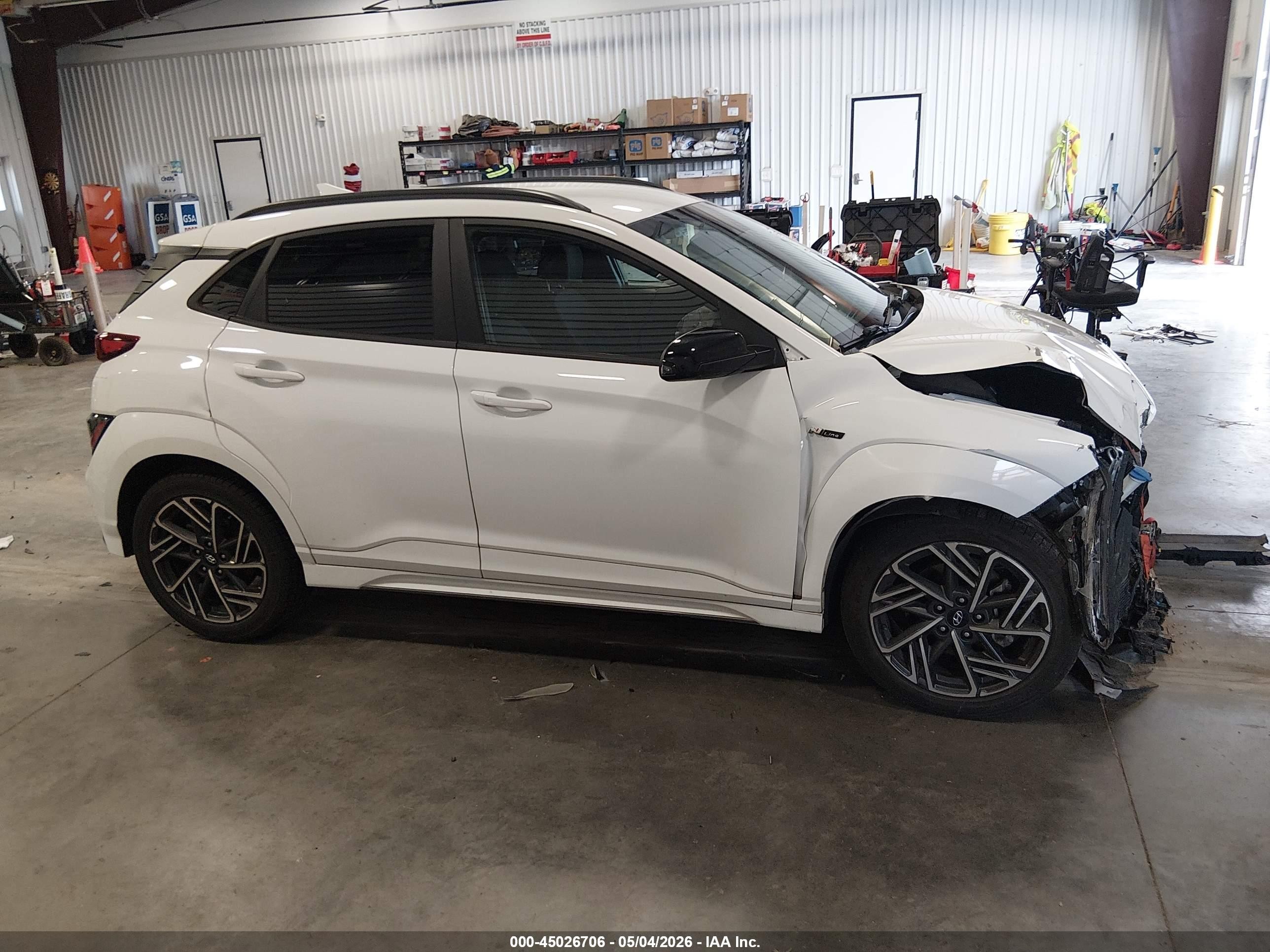 2022 Hyundai Kona N Line White vin: KM8K3CA33NU858472