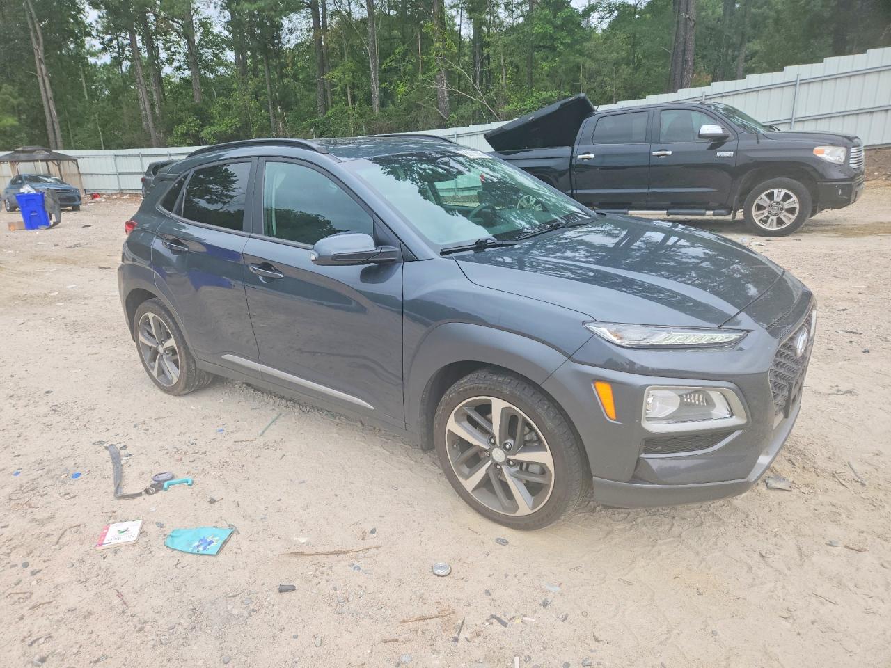 2020 Hyundai Kona Limited Gray vin: KM8K3CA50LU444211