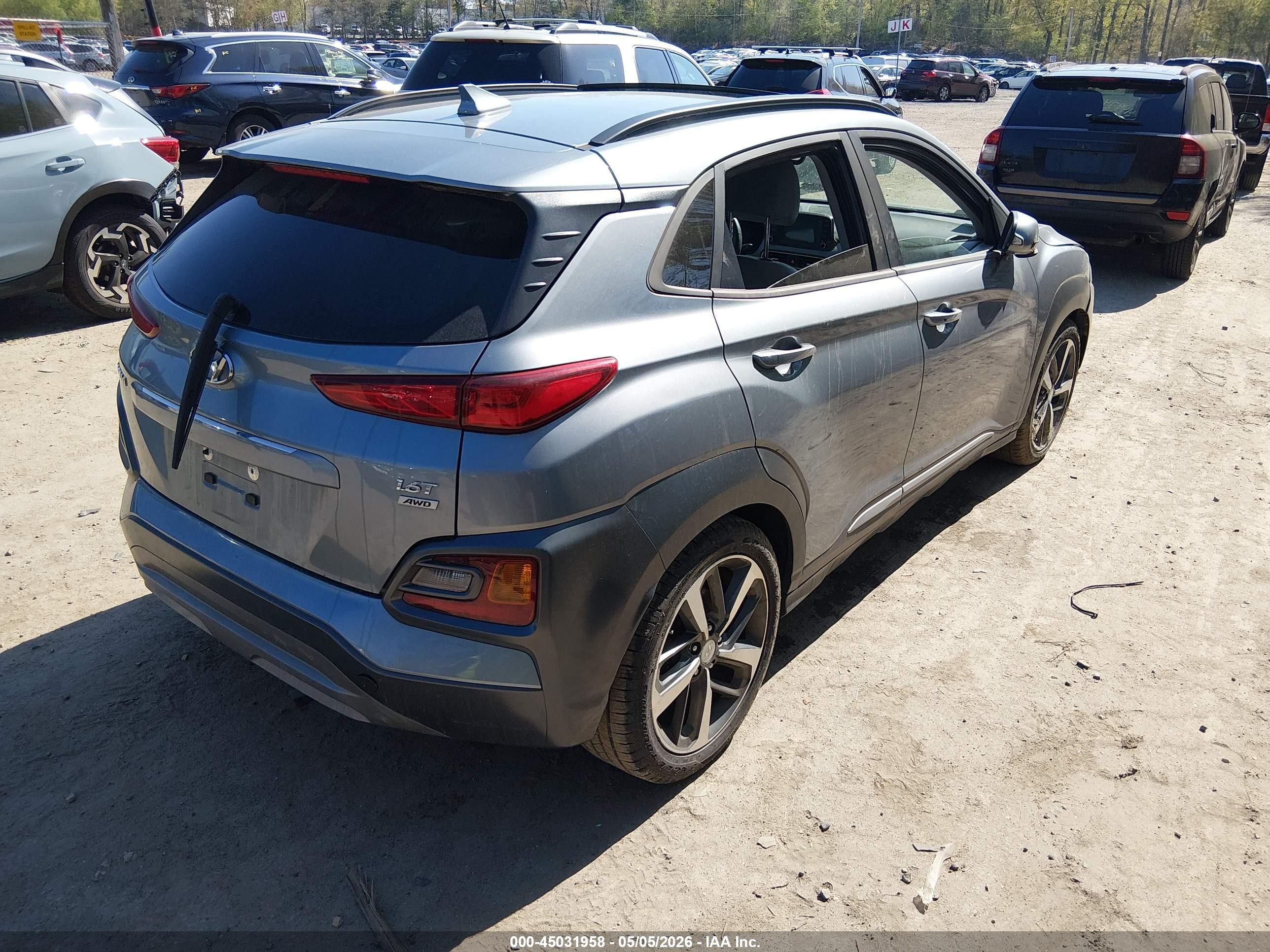 2020 Hyundai Kona Limited Blue vin: KM8K3CA50LU466631