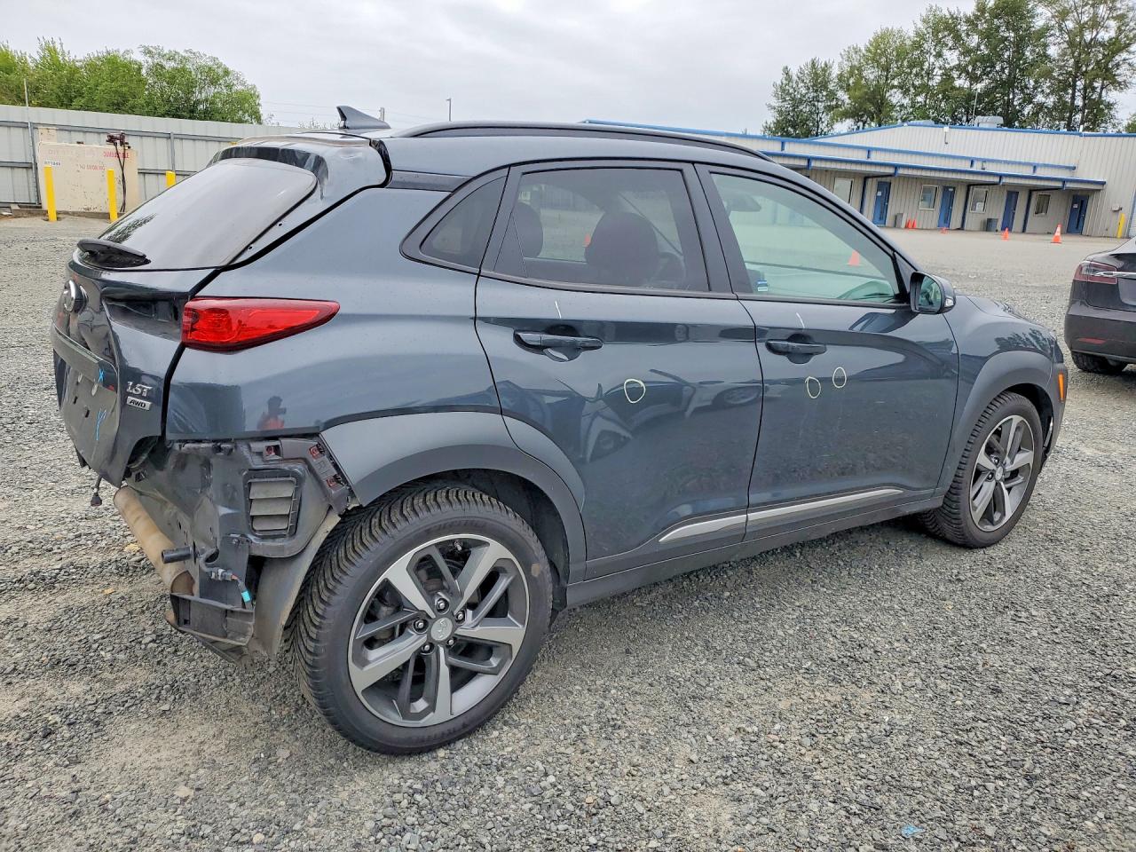 2019 Hyundai Kona Limited Gray vin: KM8K3CA56KU246604