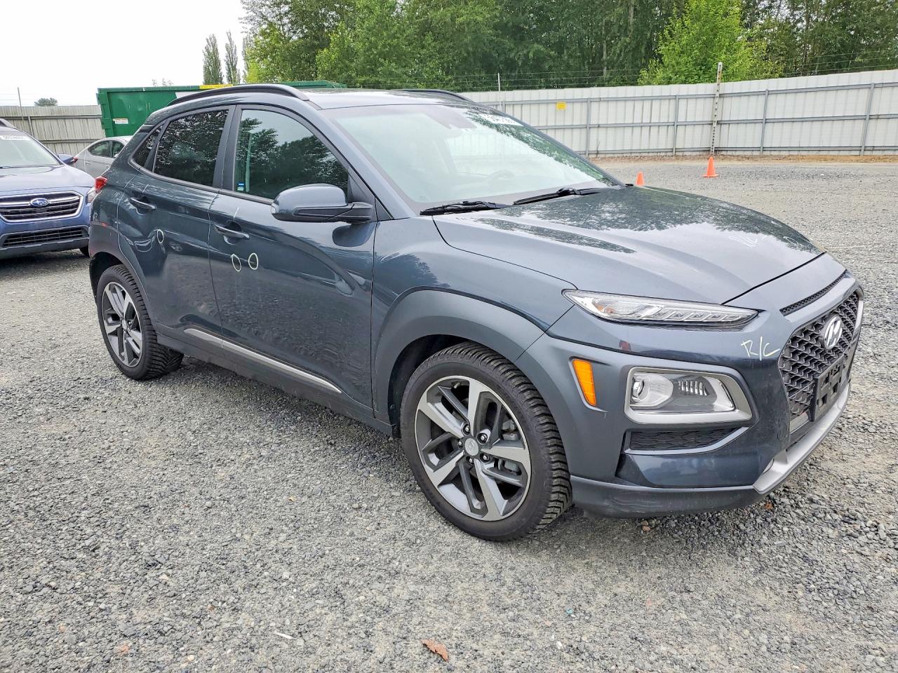 2019 Hyundai Kona Limited Gray vin: KM8K3CA56KU246604