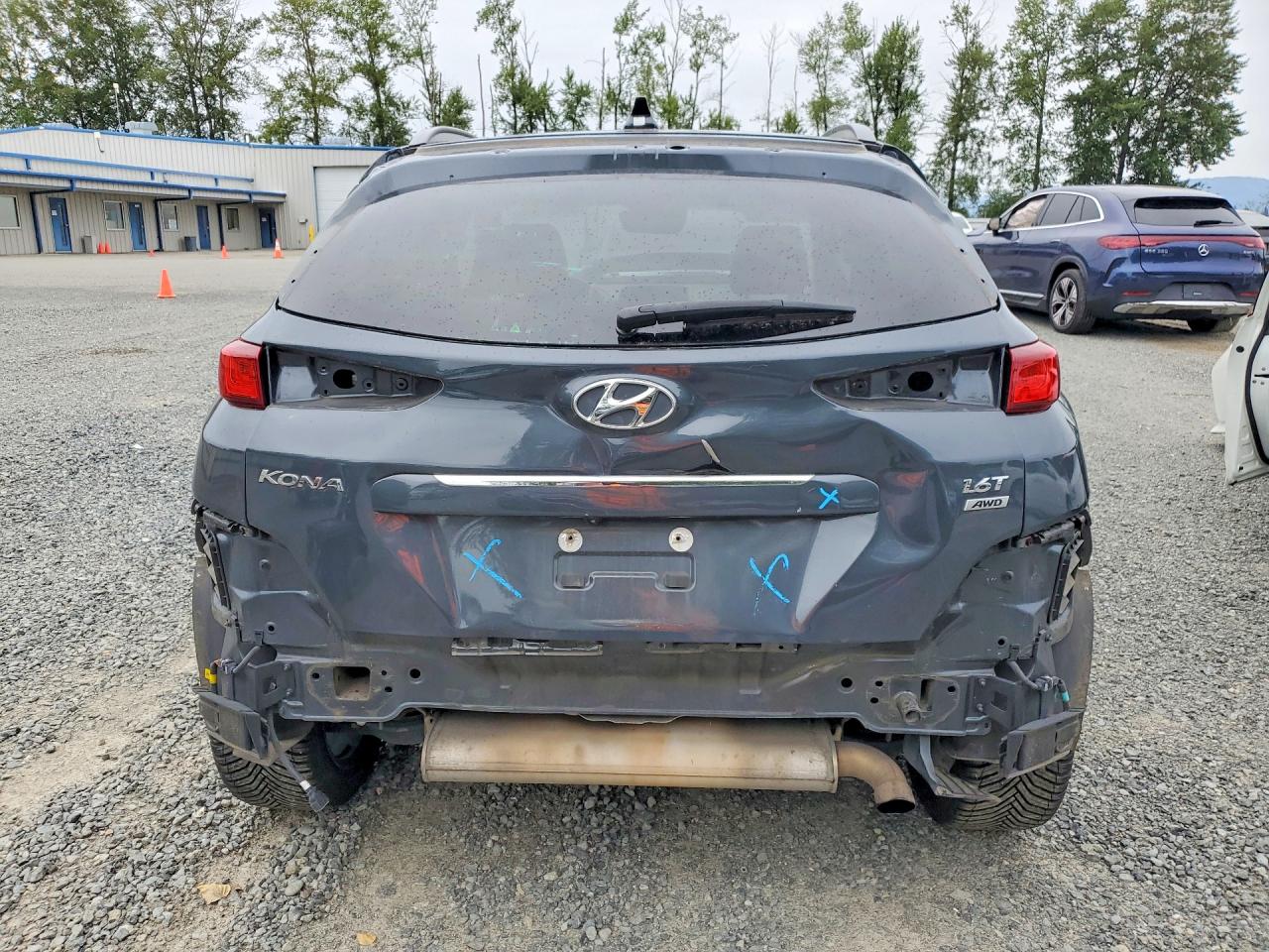 2019 Hyundai Kona Limited Gray vin: KM8K3CA56KU246604