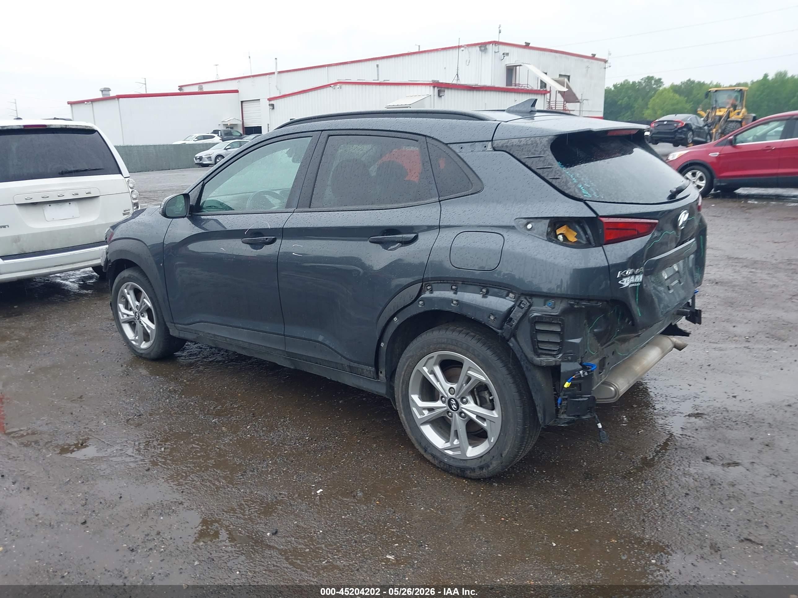 2022 Hyundai Kona Sel Gray vin: KM8K3CABXNU917606