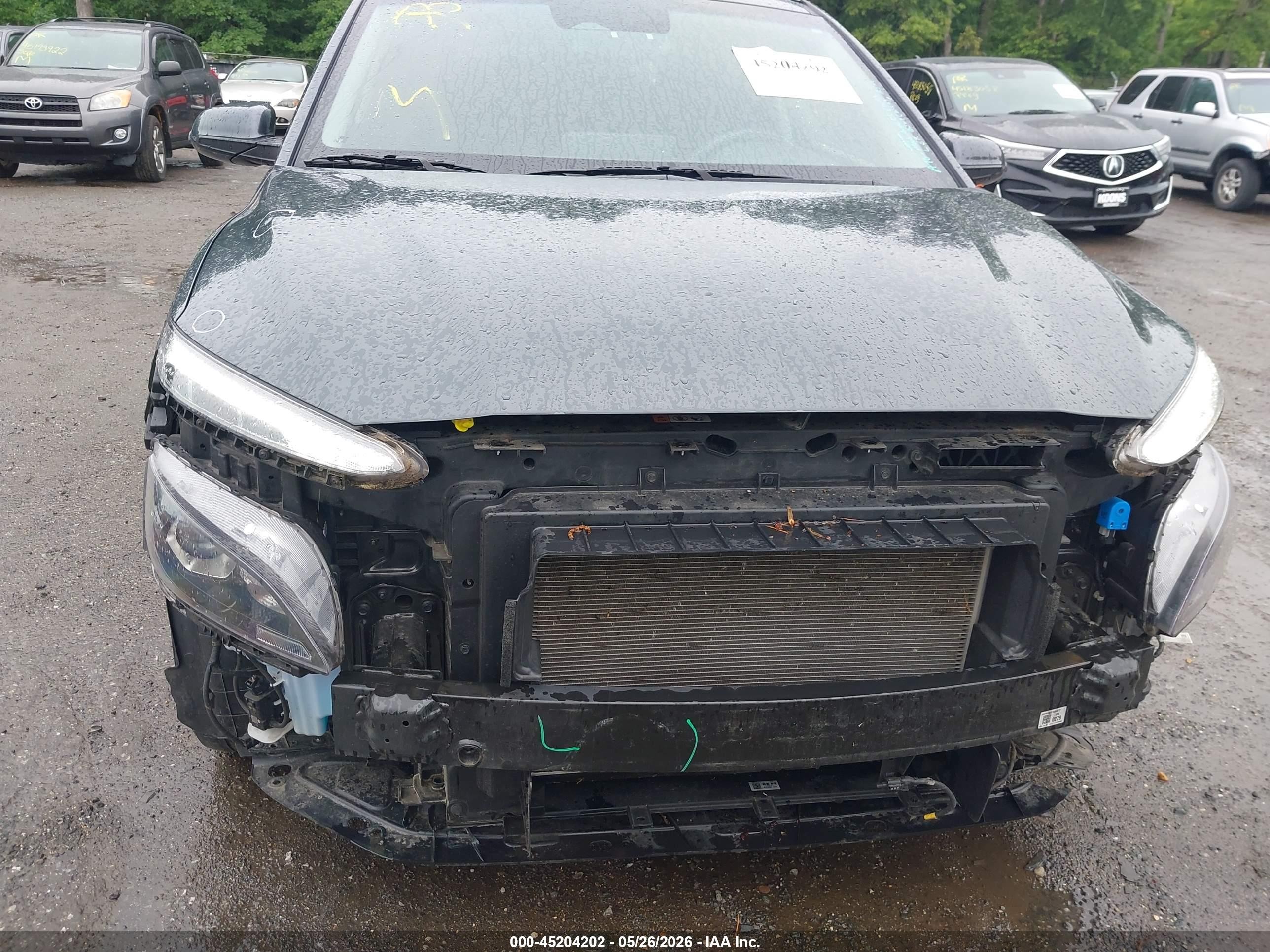 2022 Hyundai Kona Sel Gray vin: KM8K3CABXNU917606