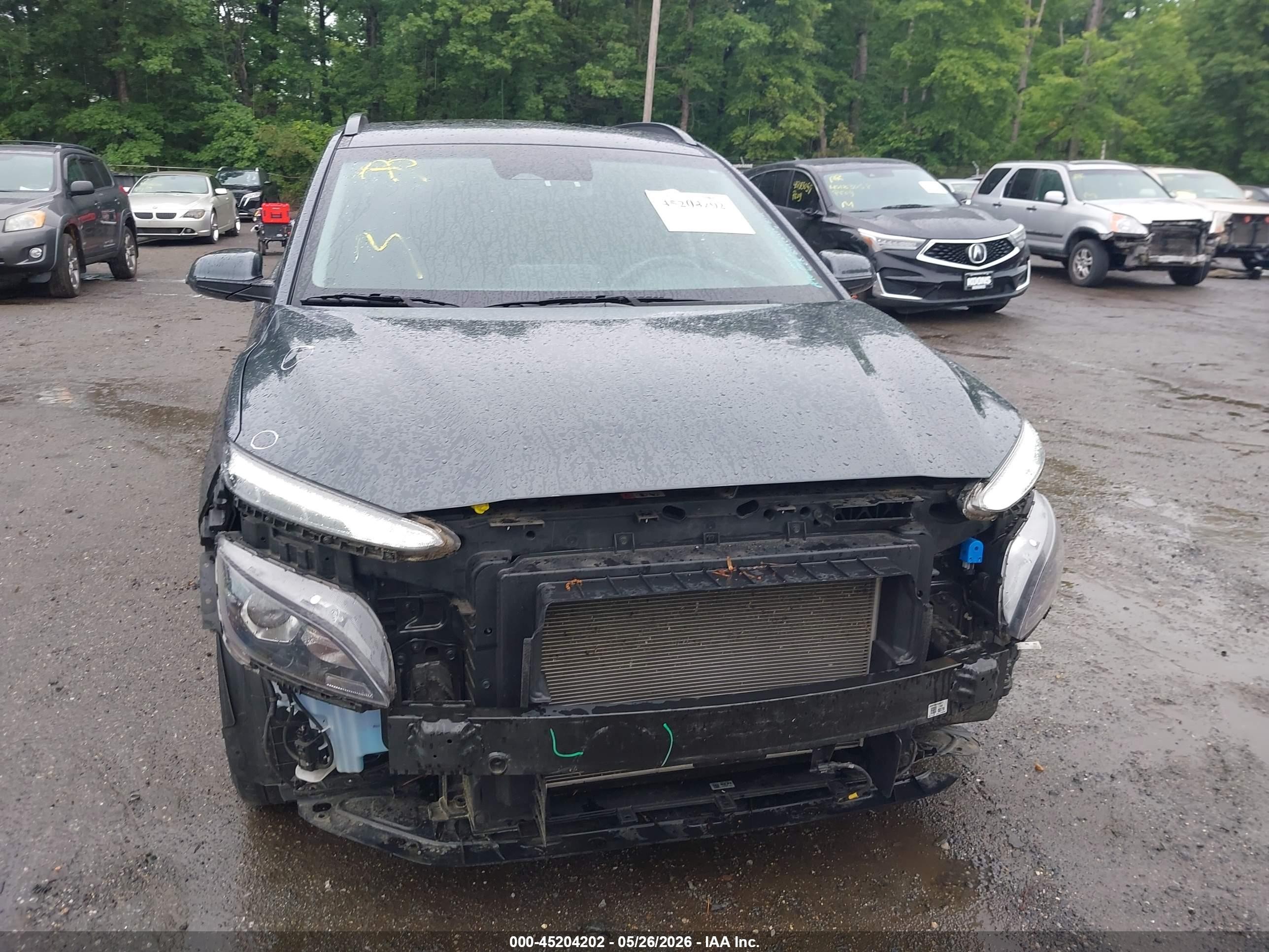2022 Hyundai Kona Sel Gray vin: KM8K3CABXNU917606