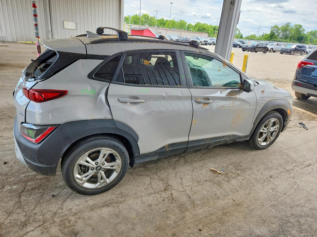2023 Hyundai Kona Sel Gray vin: KM8K3CABXPU935526