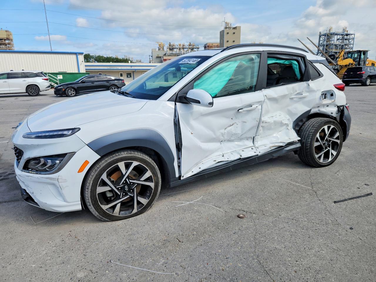 2022 Hyundai Kona Limited White vin: KM8K53A35NU753524