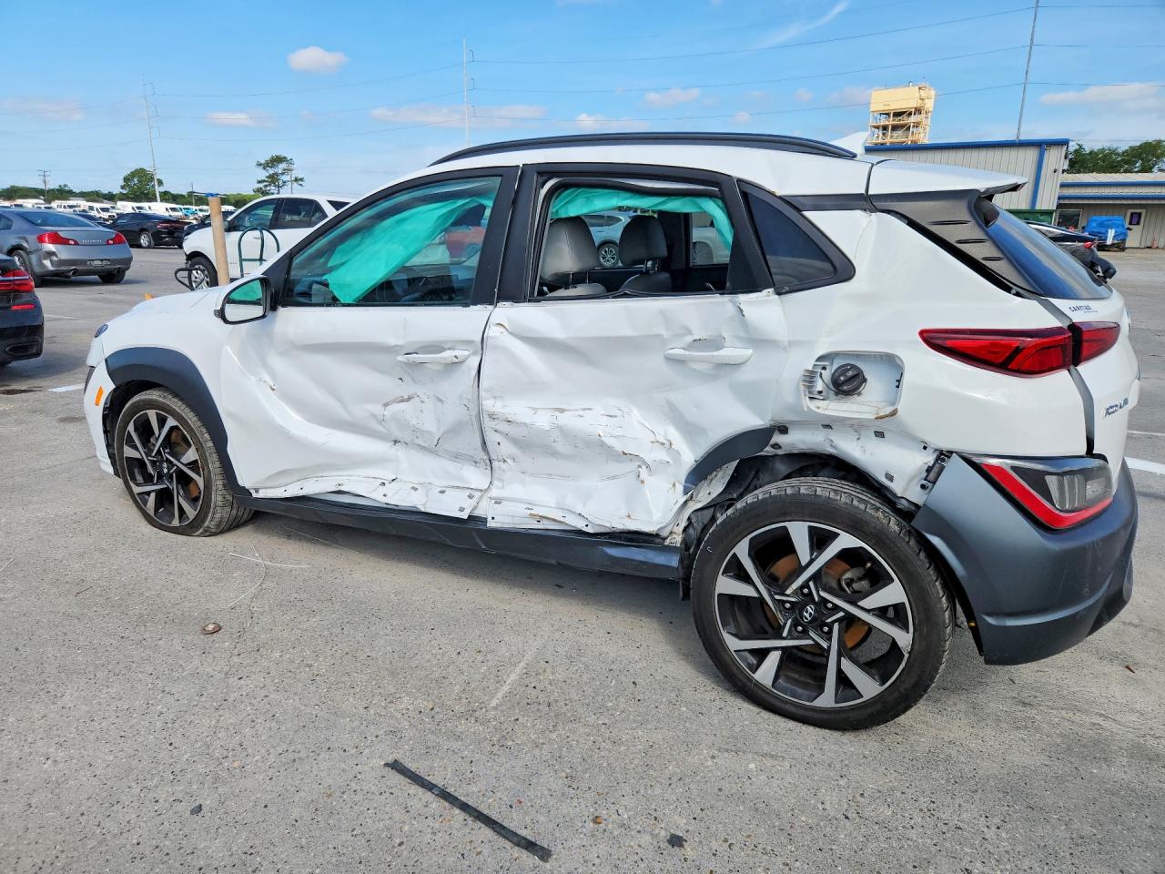 2022 Hyundai Kona Limited Белый vin: KM8K53A35NU753524