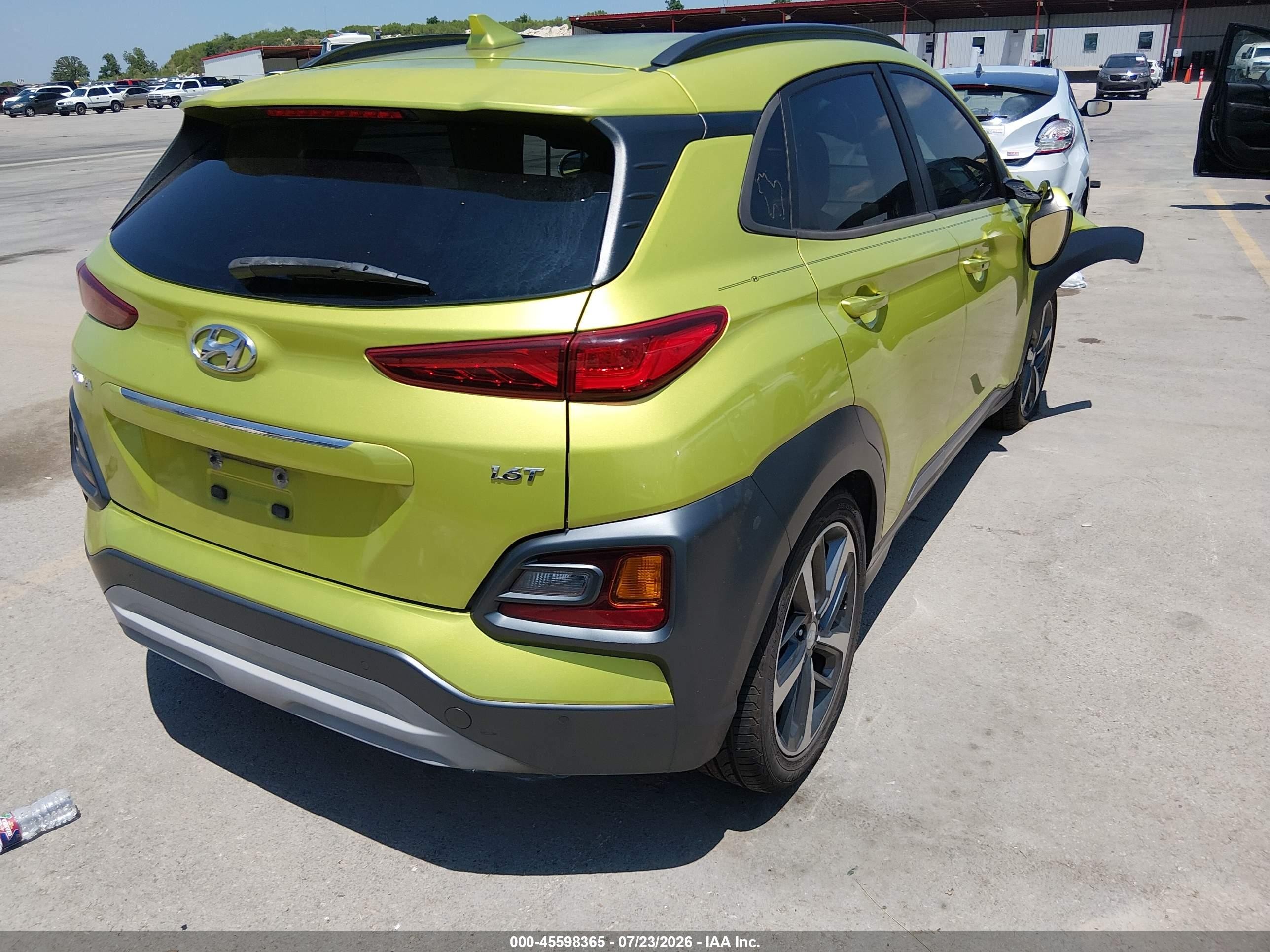 2020 Hyundai Kona Ultimate Зеленый vin: KM8K53A51LU504104