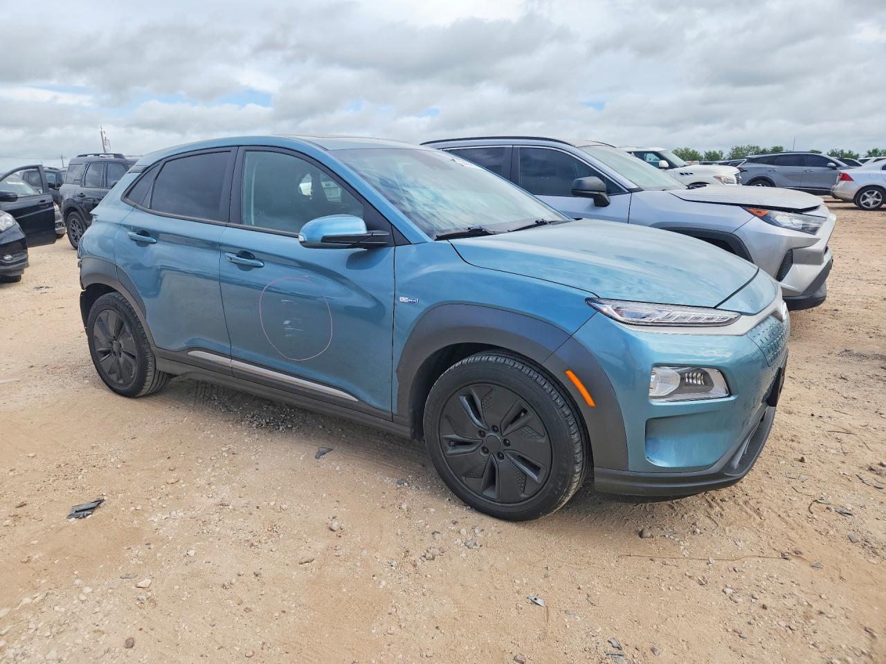 2020 Hyundai Kona Ultimate Бирюзовый vin: KM8K53AG3LU078689