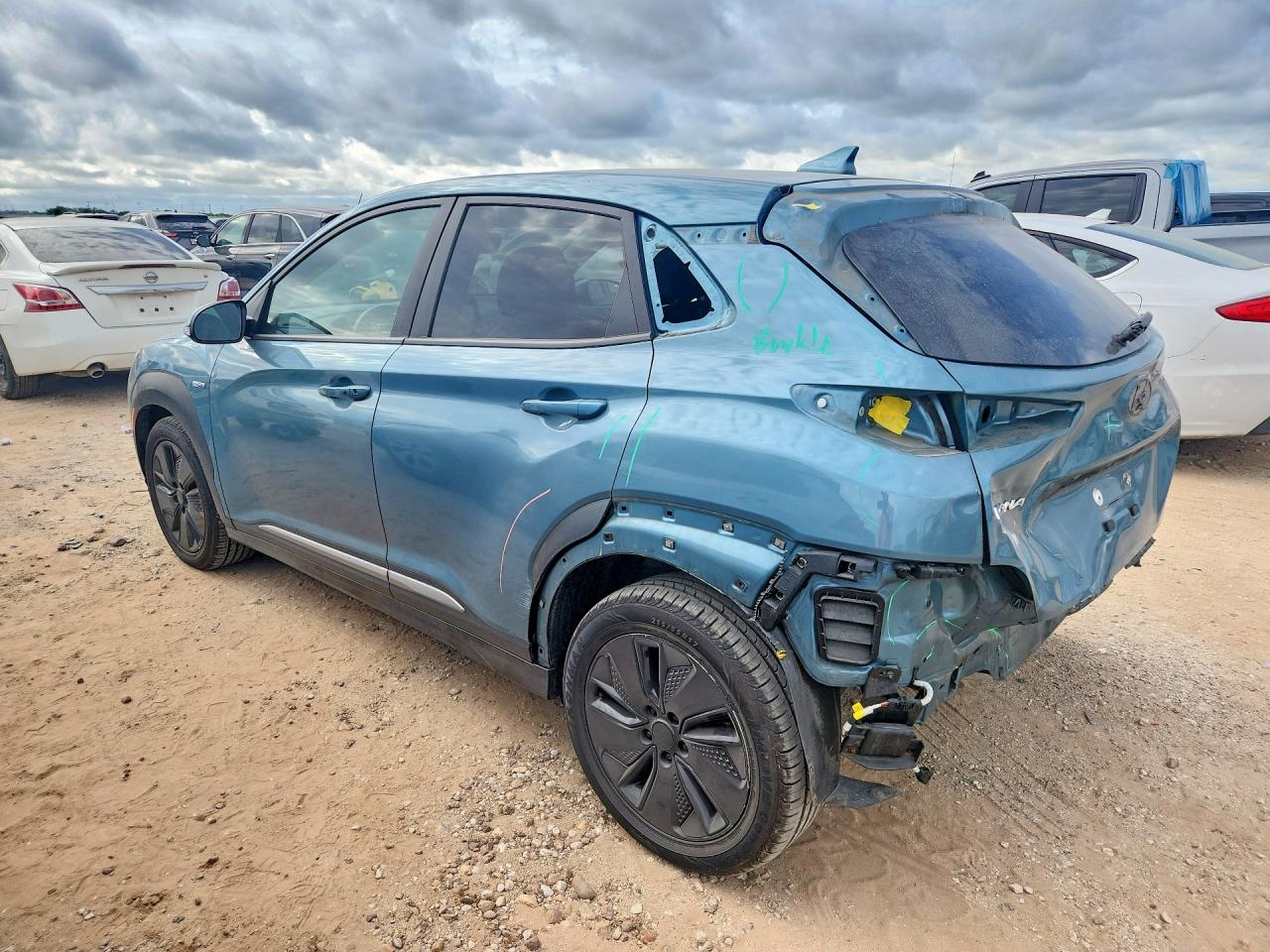2020 Hyundai Kona Ultimate Бирюзовый vin: KM8K53AG3LU078689