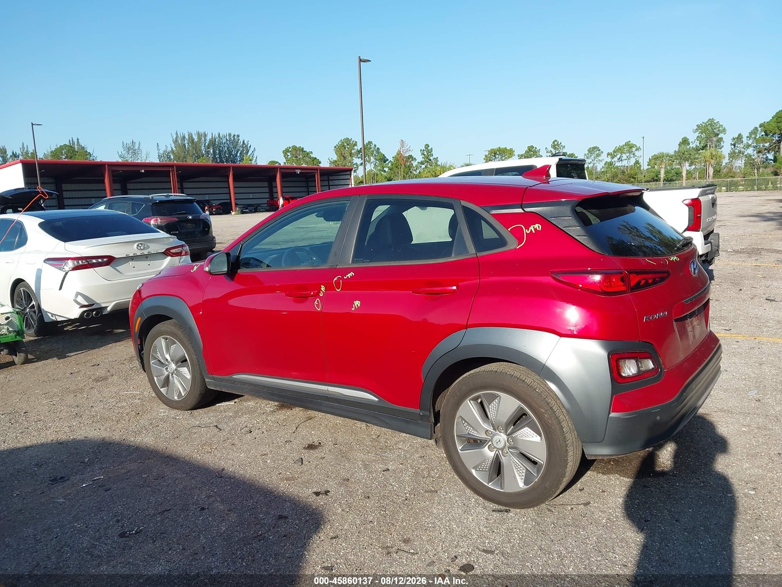 2021 Hyundai Kona Electric Ultimate Red vin: KM8K53AGXMU127596