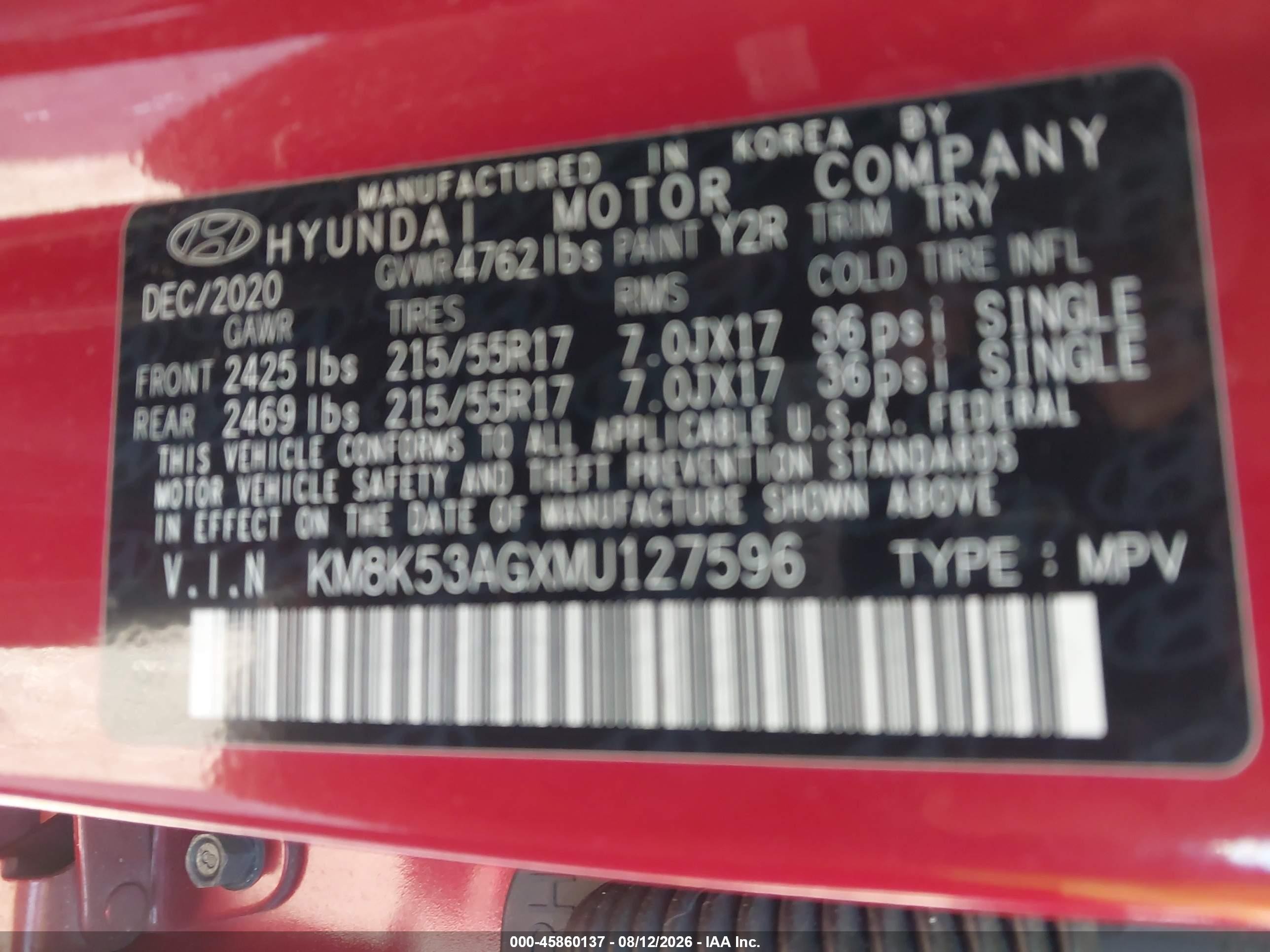 2021 Hyundai Kona Electric Ultimate Red vin: KM8K53AGXMU127596