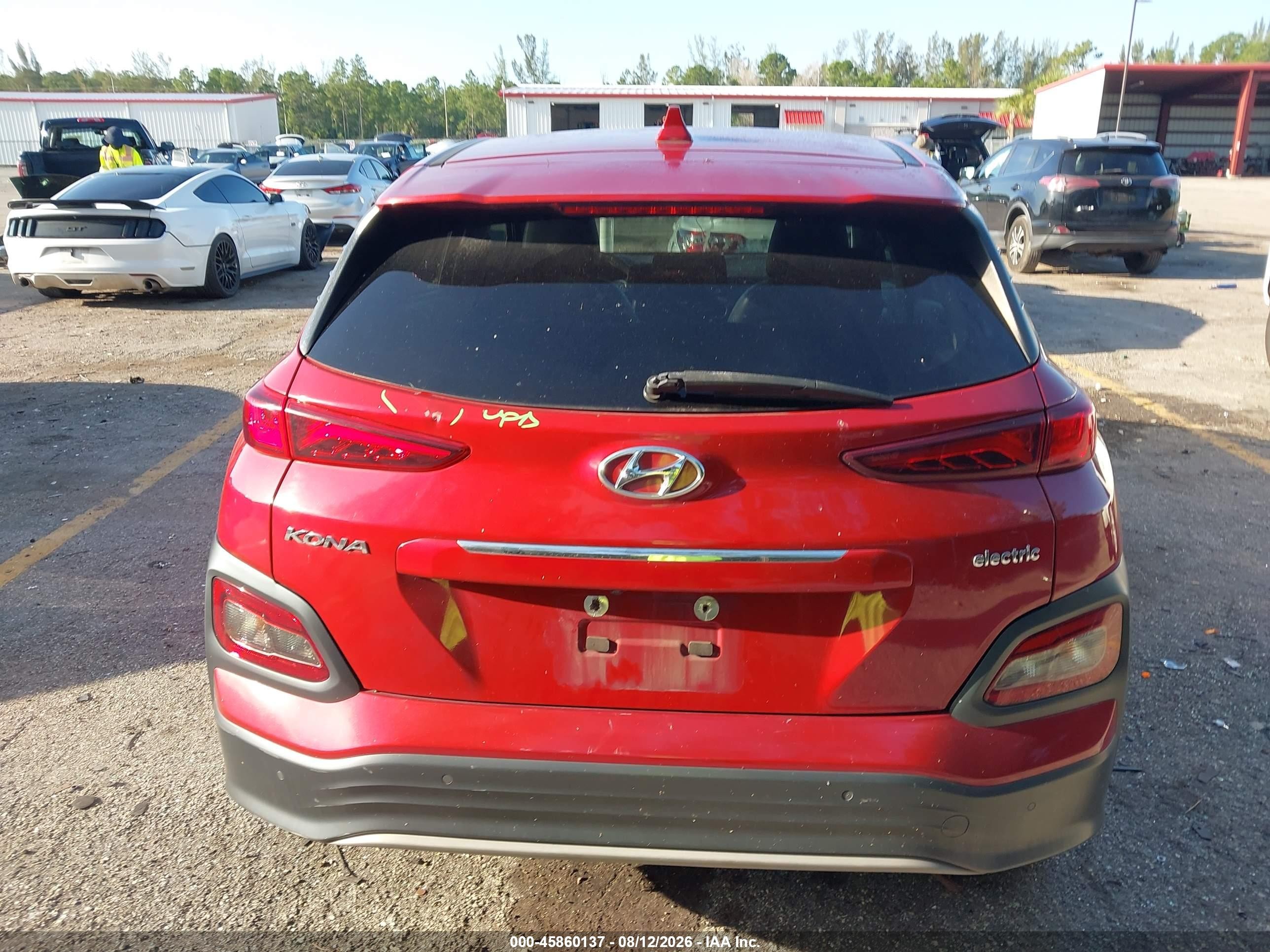 2021 Hyundai Kona Electric Ultimate Red vin: KM8K53AGXMU127596